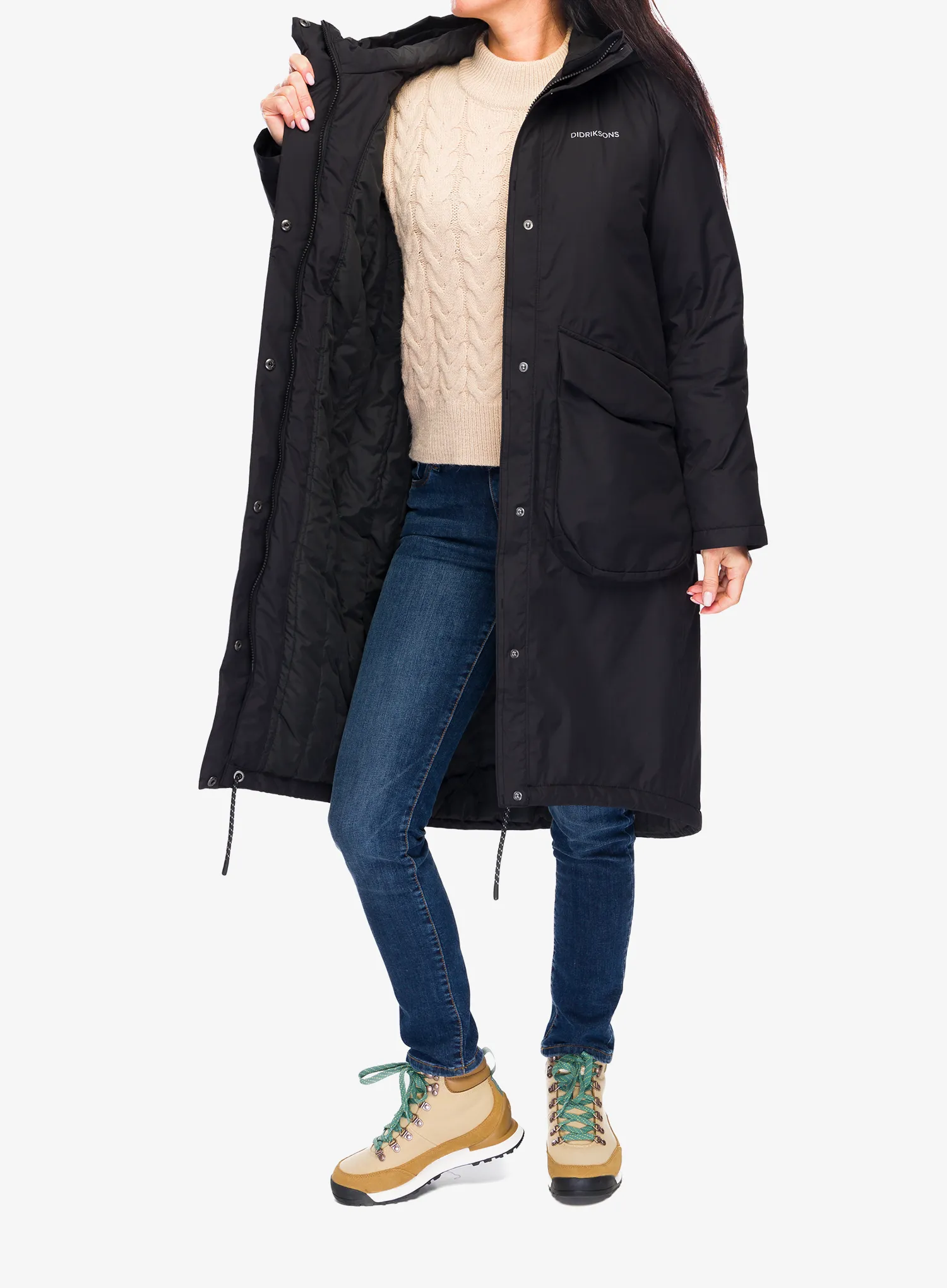 Плащ жіночий Didriksons Fara Parka - black