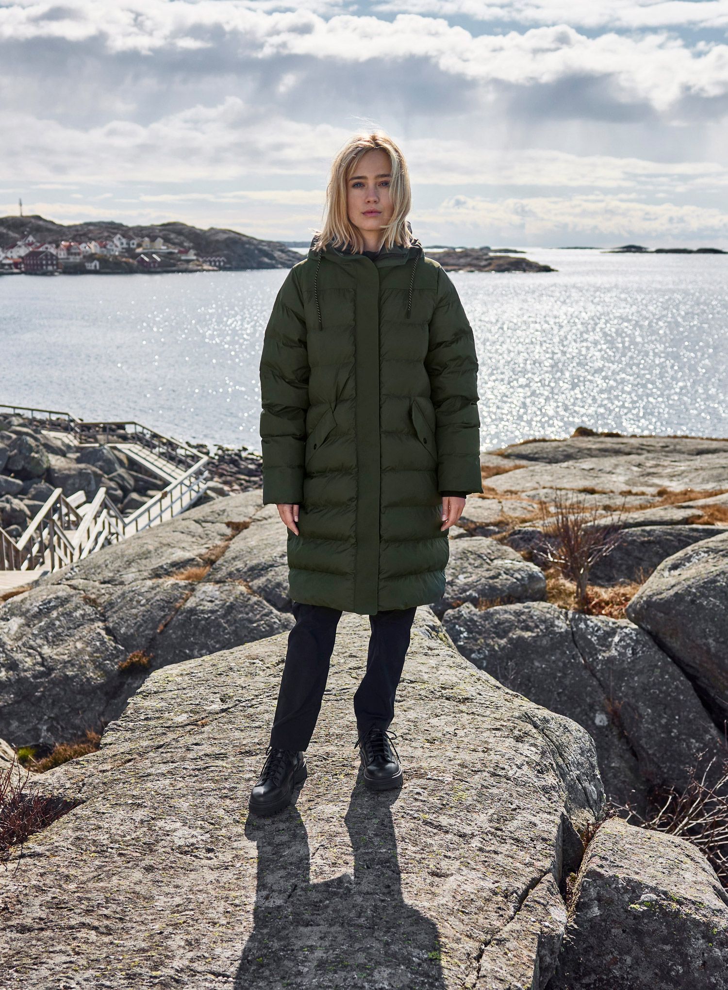 Плащ жіночий Didriksons Fay Parka - deep green