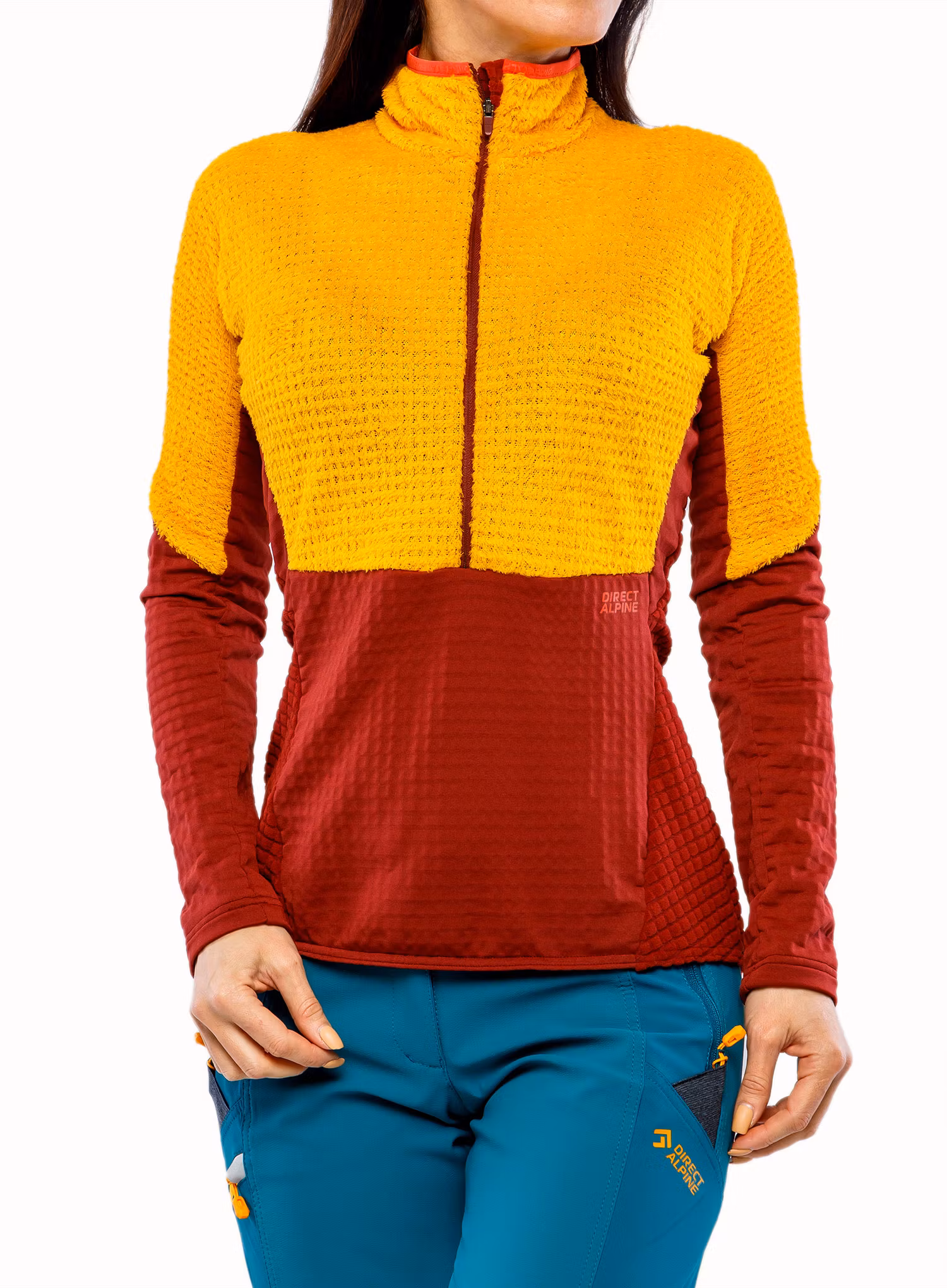 Кофта жіноча без каптура Direct Alpine Aura Lady - mango/palisander
