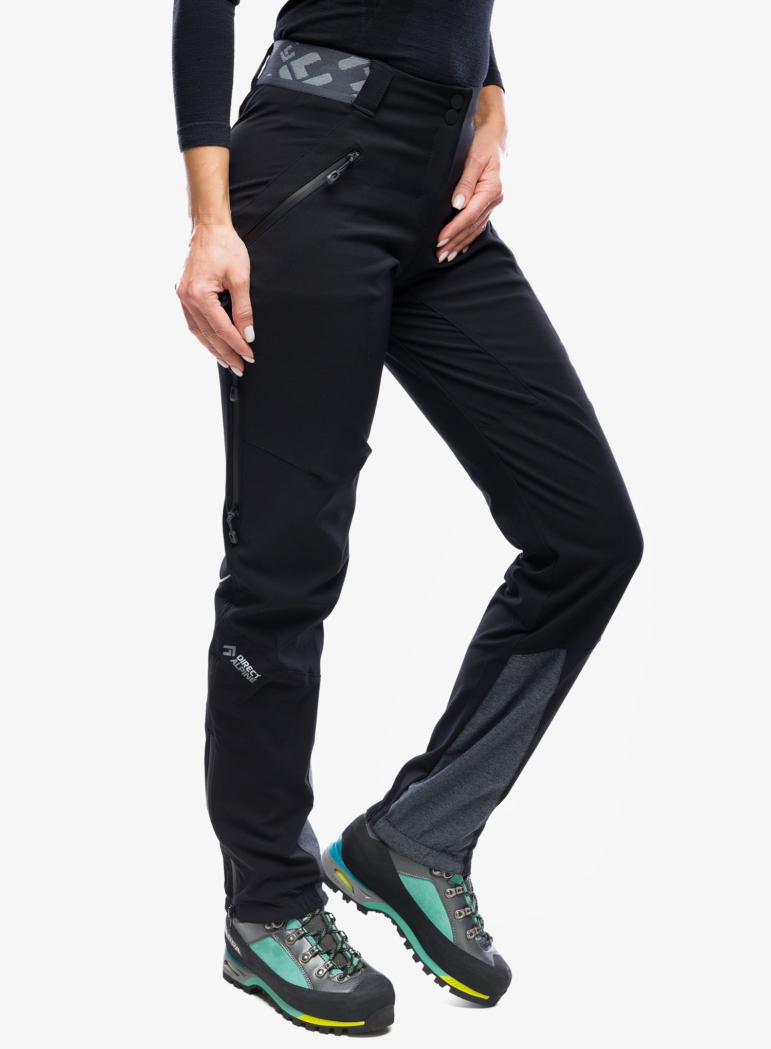 Штани softshell жіночі Direct Alpine Rebel Lady - black