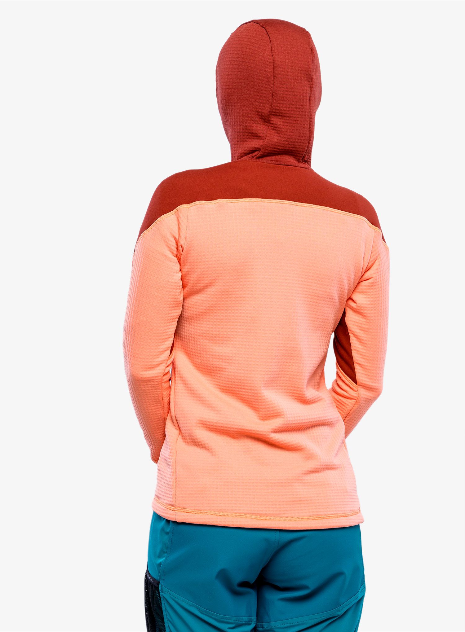 Кофта жіноча з каптуром Direct Alpine Sakura Tech Lady - palisander/coral