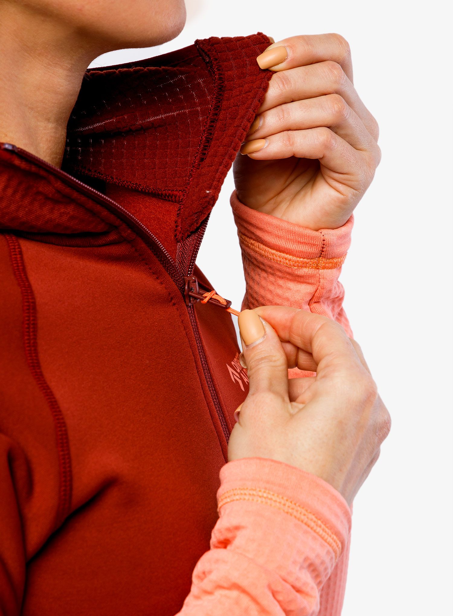 Кофта жіноча з каптуром Direct Alpine Sakura Tech Lady - palisander/coral