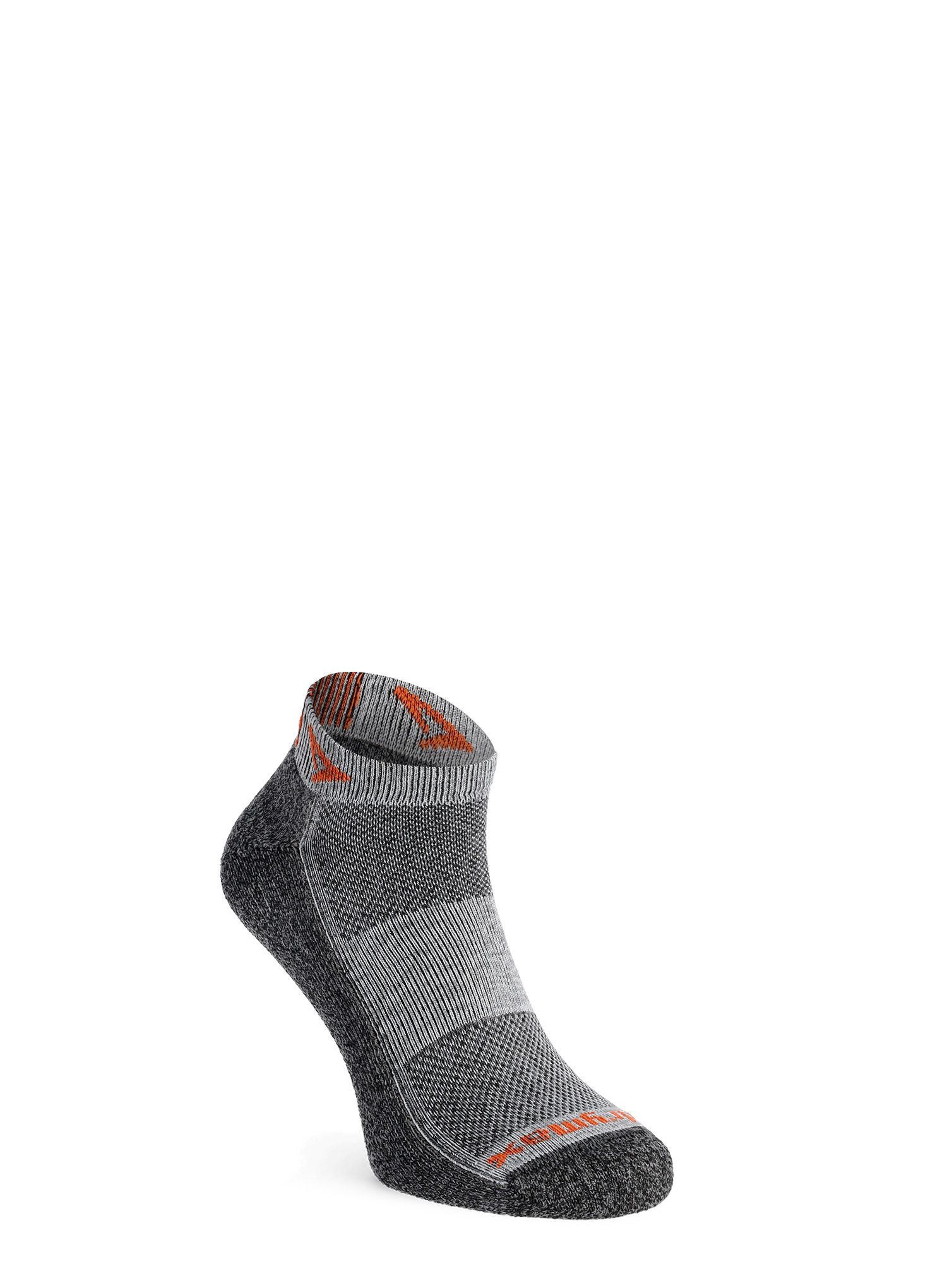 Шкарпетки для бігу Drymax Extra Protection Running Mini Crew - graphite/orange