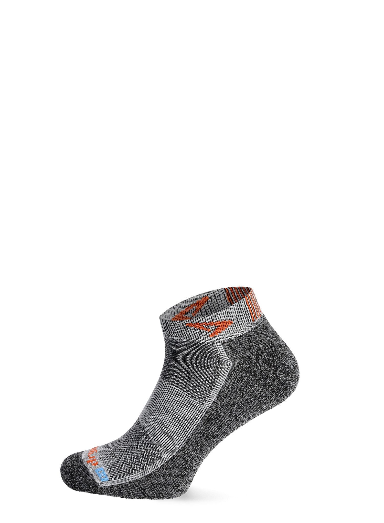 Шкарпетки для бігу Drymax Extra Protection Running Mini Crew - graphite/orange