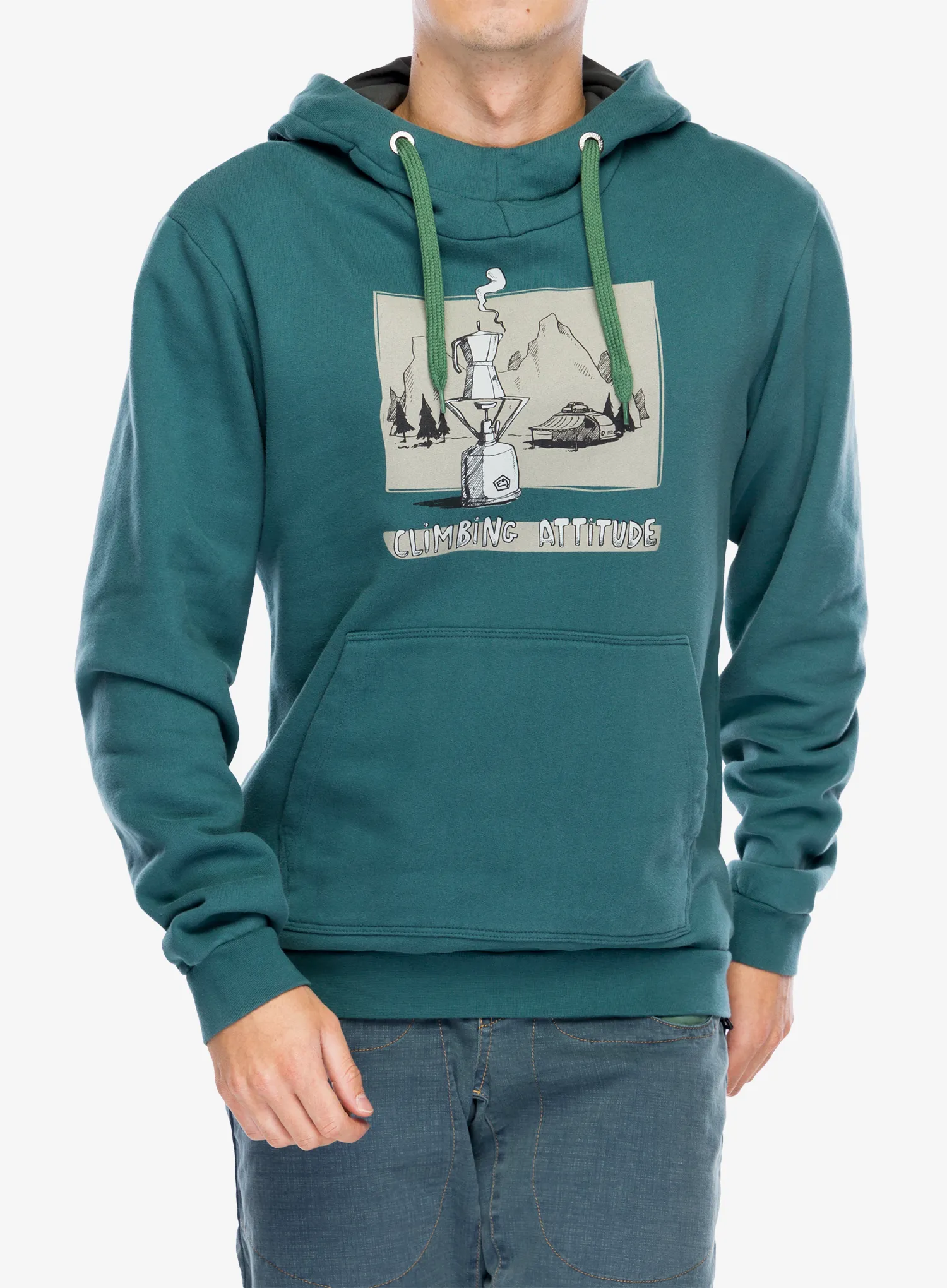 Кофта з каптуром E9 Hood - green/lake
