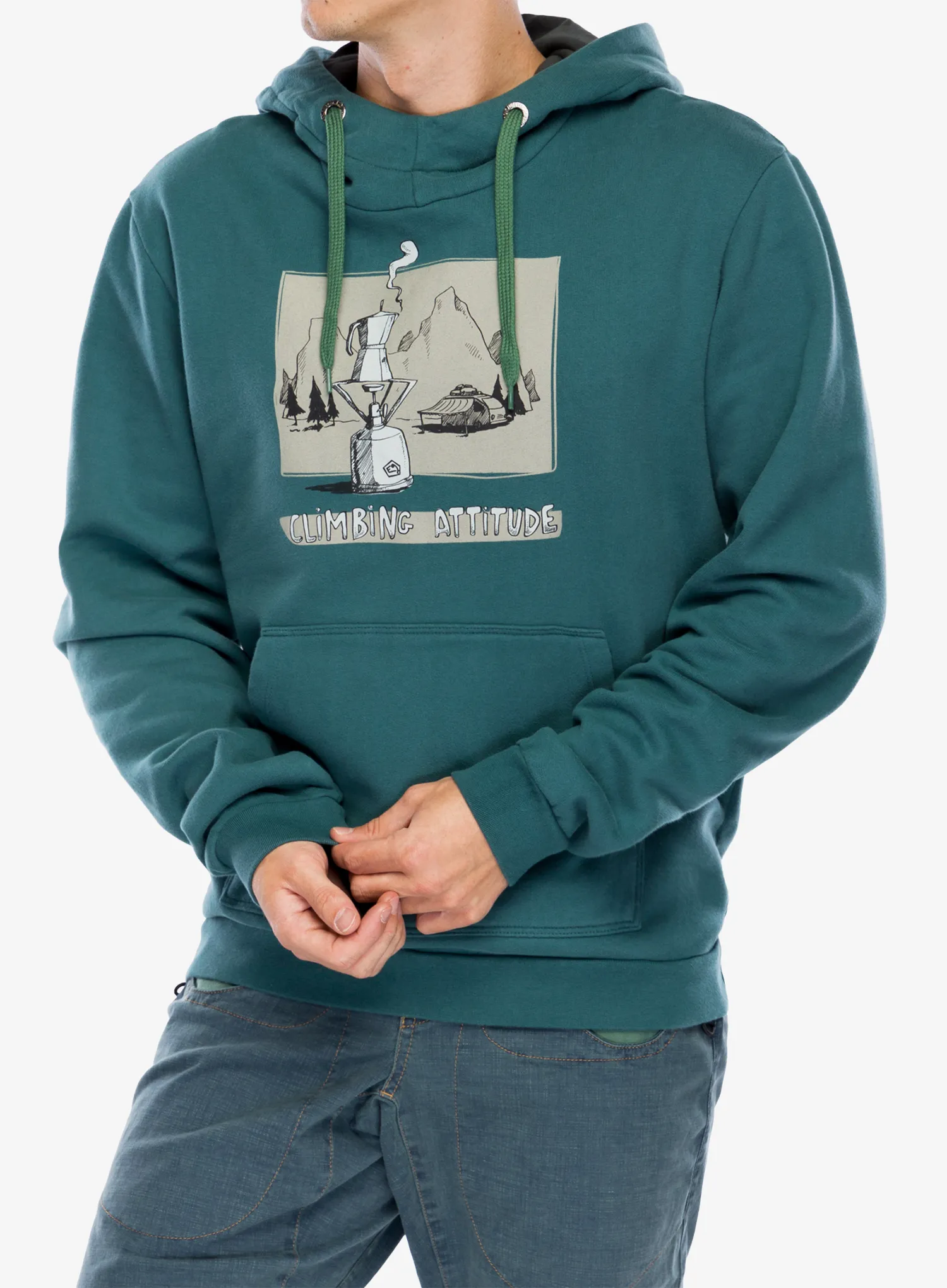Кофта з каптуром E9 Hood - green/lake