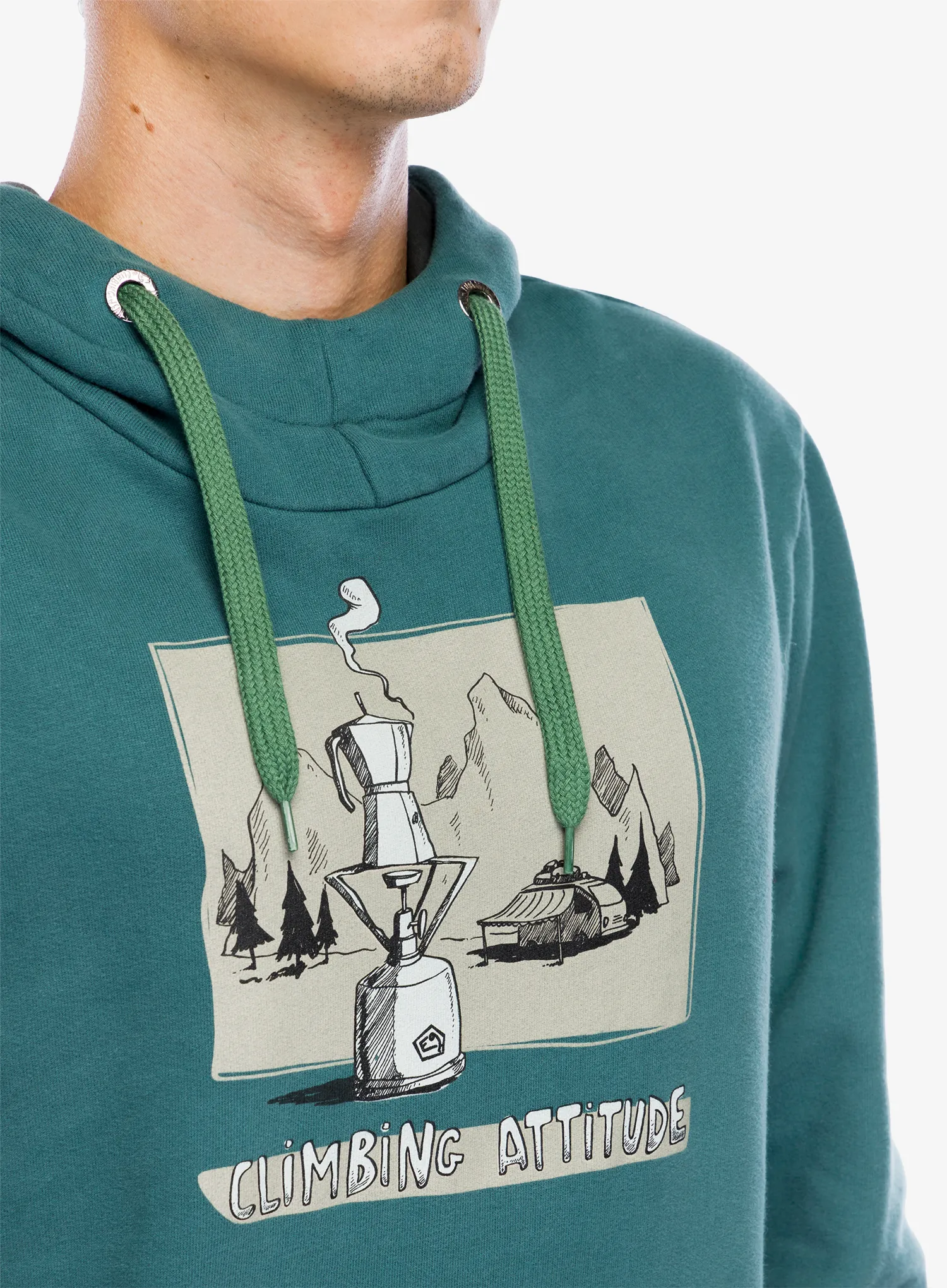 Кофта з каптуром E9 Hood - green/lake