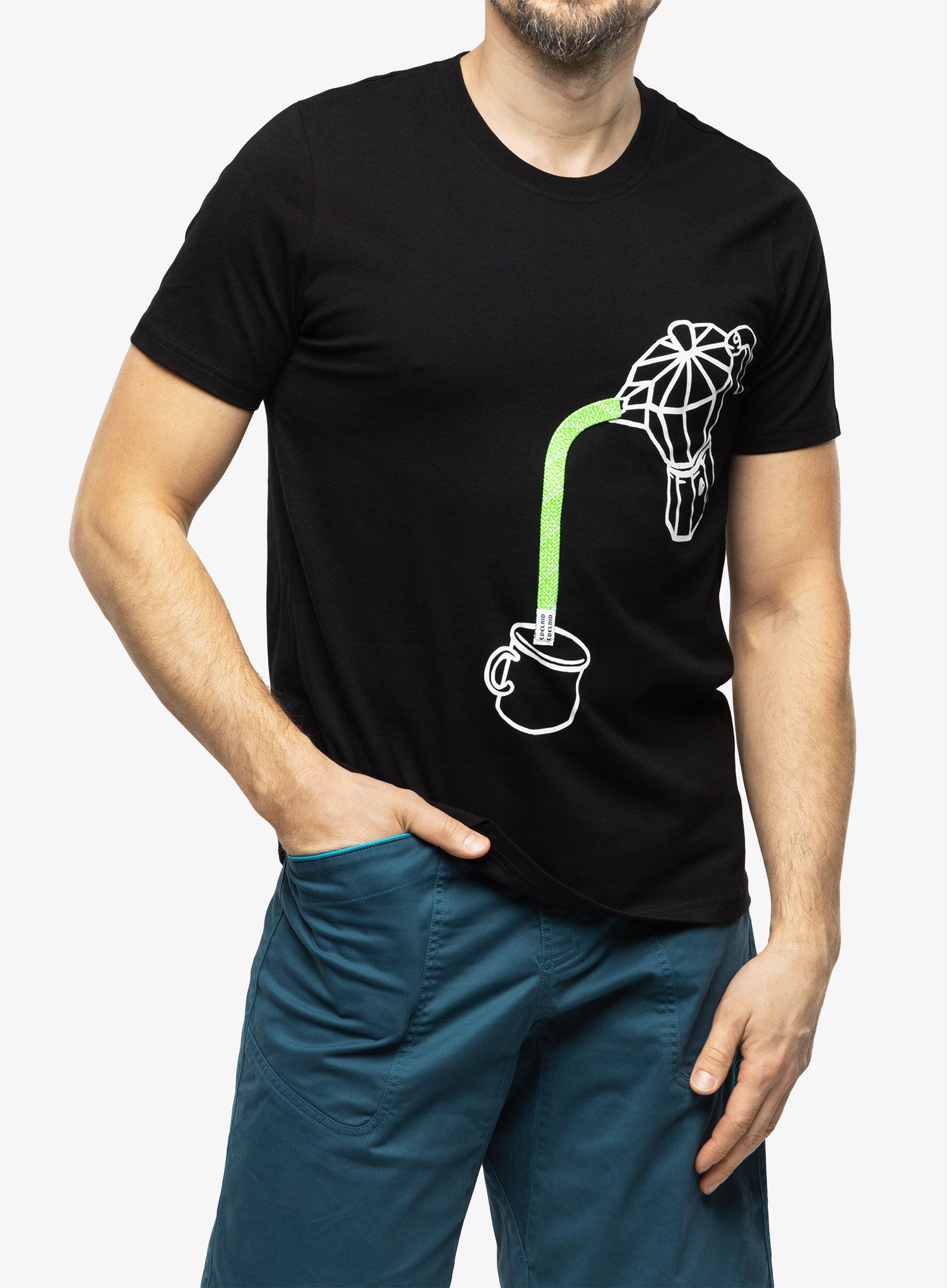 Футболка бавовняна Edelrid Rope T - coffee pot
