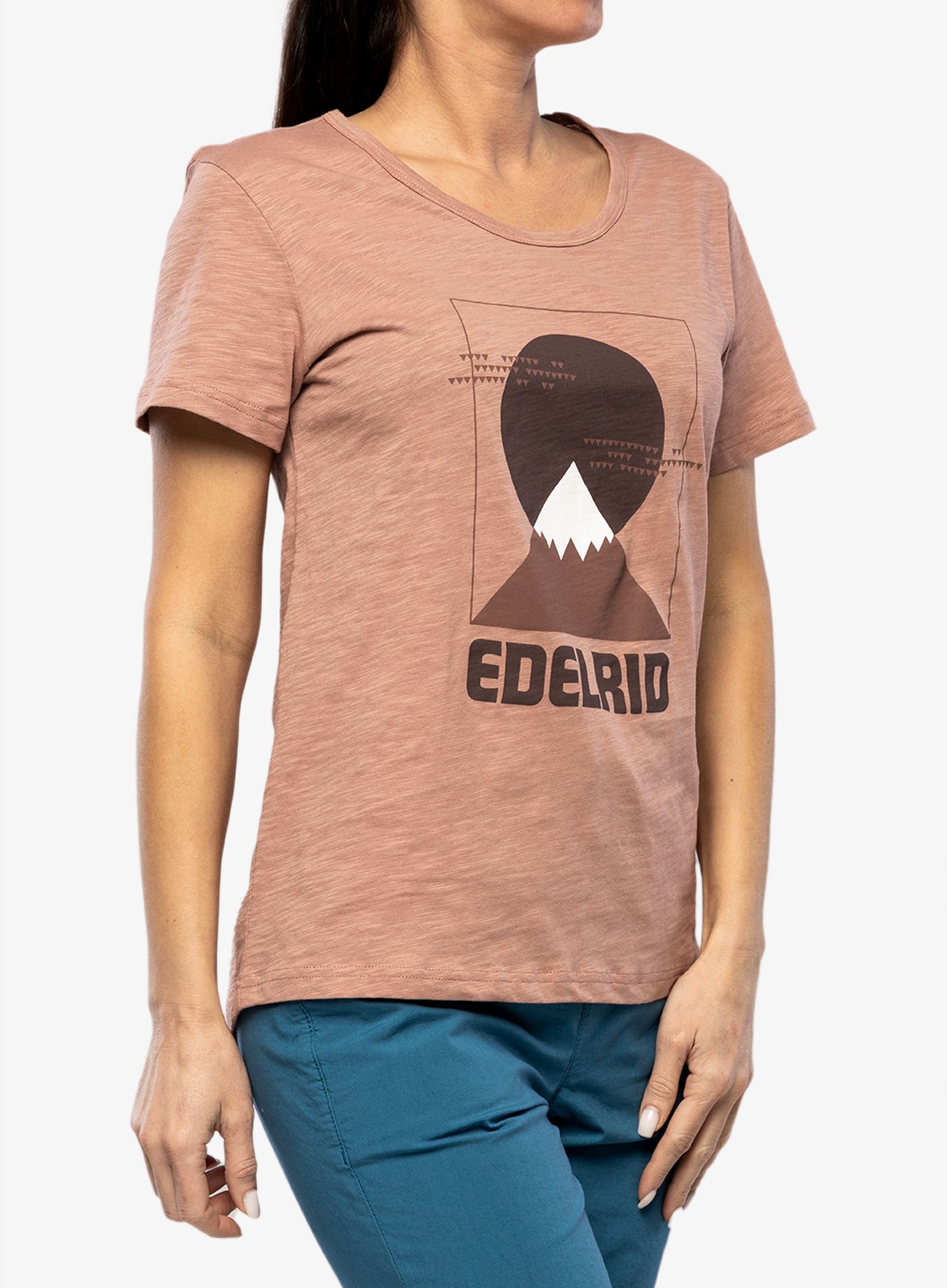 Футболка жіноча Edelrid Highball Wo T-Shirt V - mineral