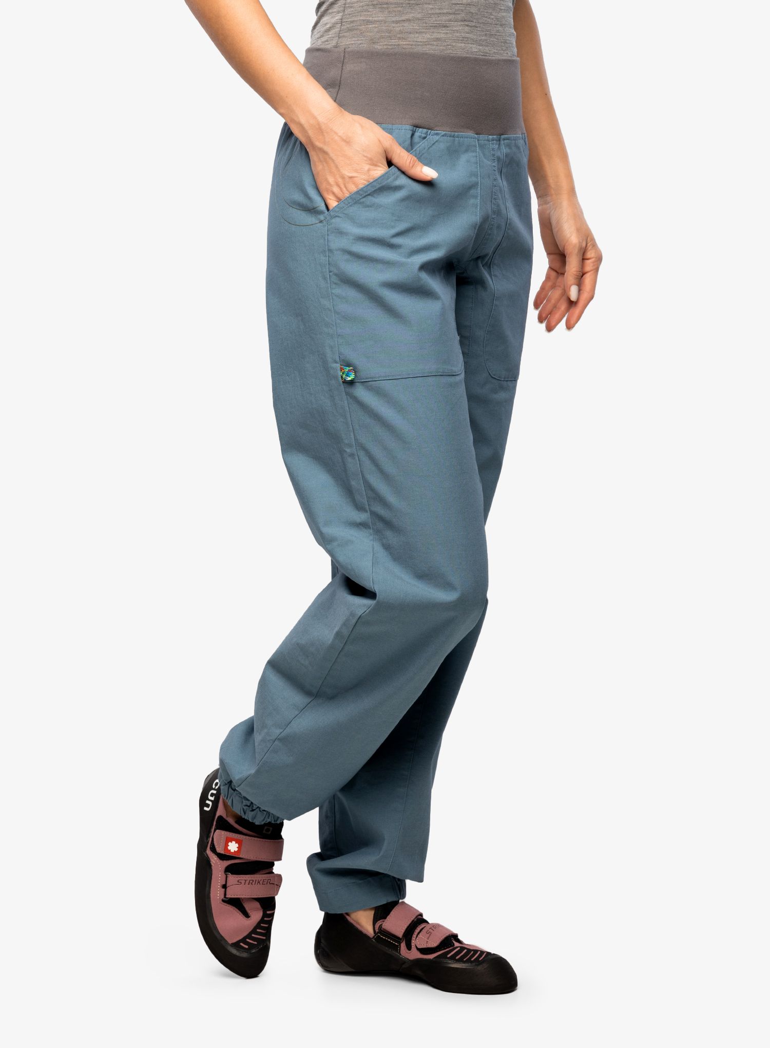 Штани скелелазні жіночі Edelrid Wo Sansara Pants III - bluegrey