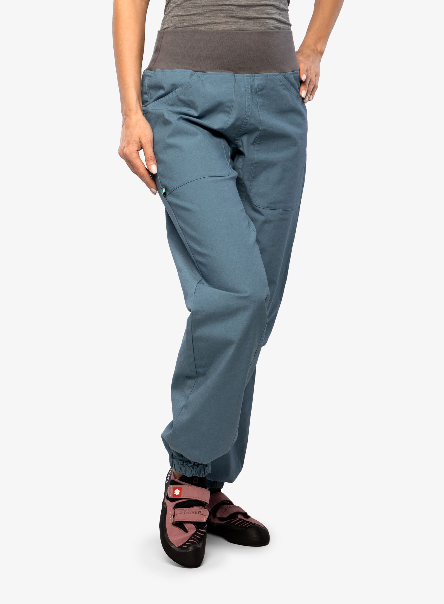 Штани скелелазні жіночі Edelrid Wo Sansara Pants III - bluegrey
