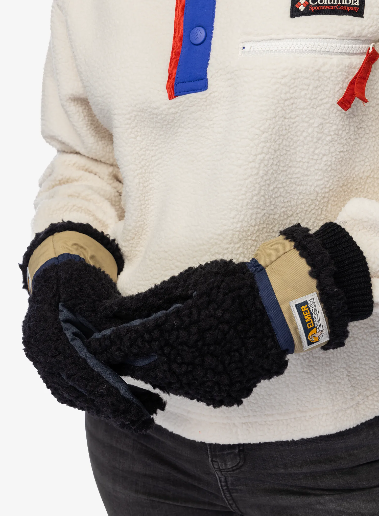 Рукавички вовняні Elmer EM353 Teddy 5 Fingers - black