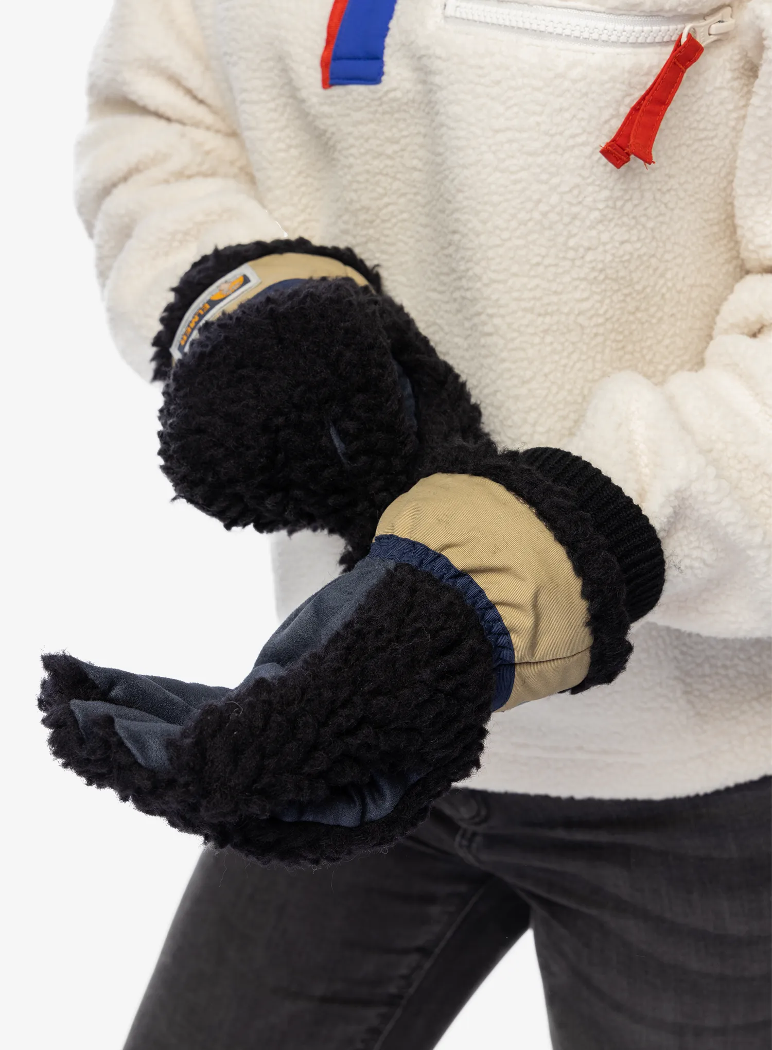 Рукавички вовняні Elmer EM353 Teddy 5 Fingers - black