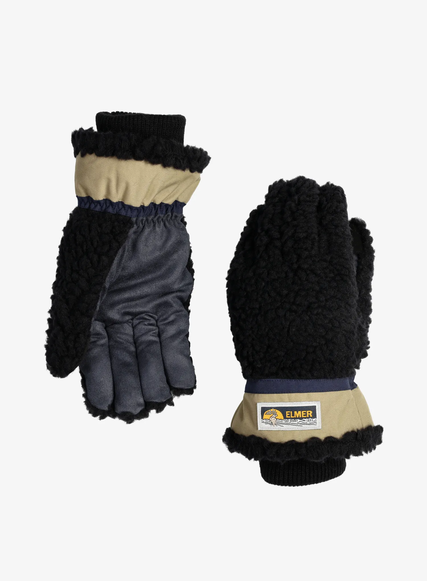 Рукавички вовняні Elmer EM353 Teddy 5 Fingers - black