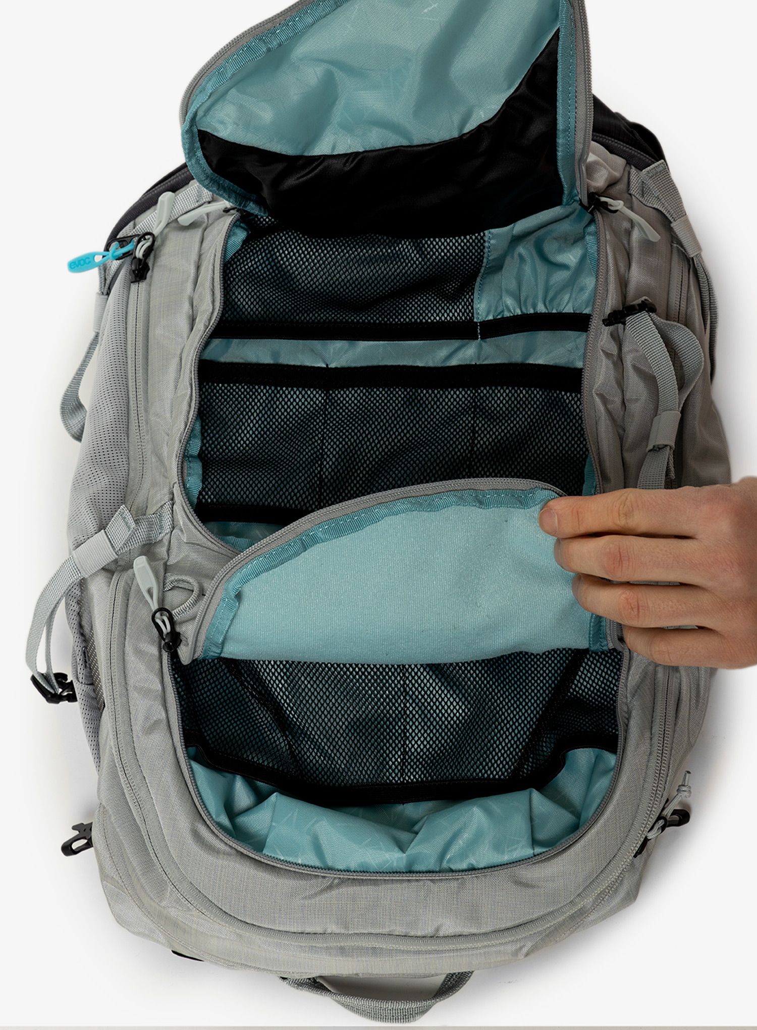 Велорюкзак Evoc Explorer Pro 30 - silver/carbon grey