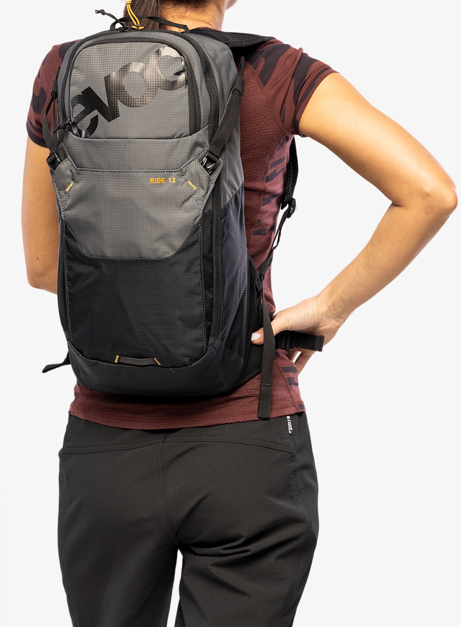 Велорюкзак Evoc Ride 12 - carbon grey/black