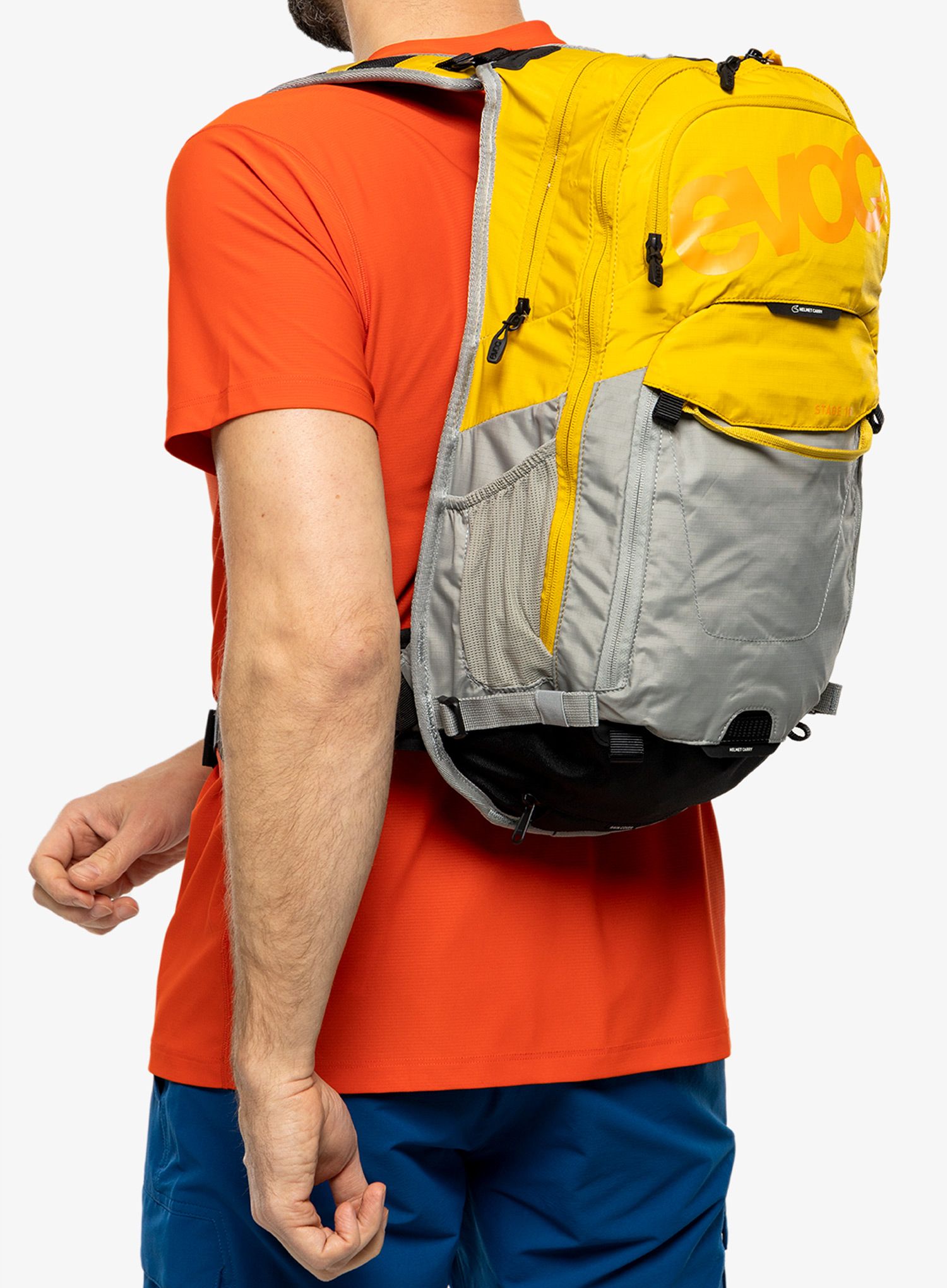 Велорюкзак Evoc Stage 18 - curry/stone