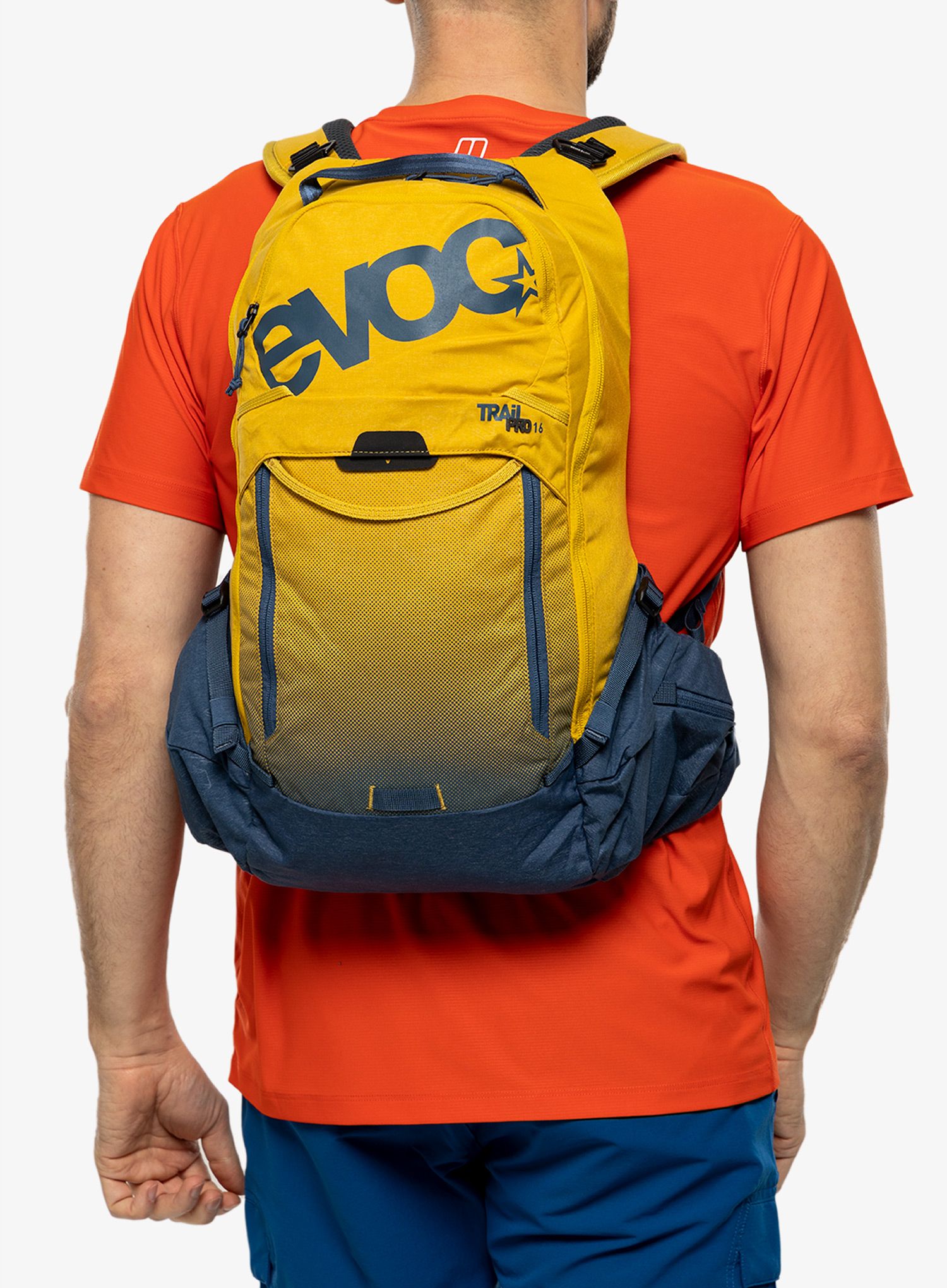 Велорюкзак Evoc Trail Pro 16 - curry/denim