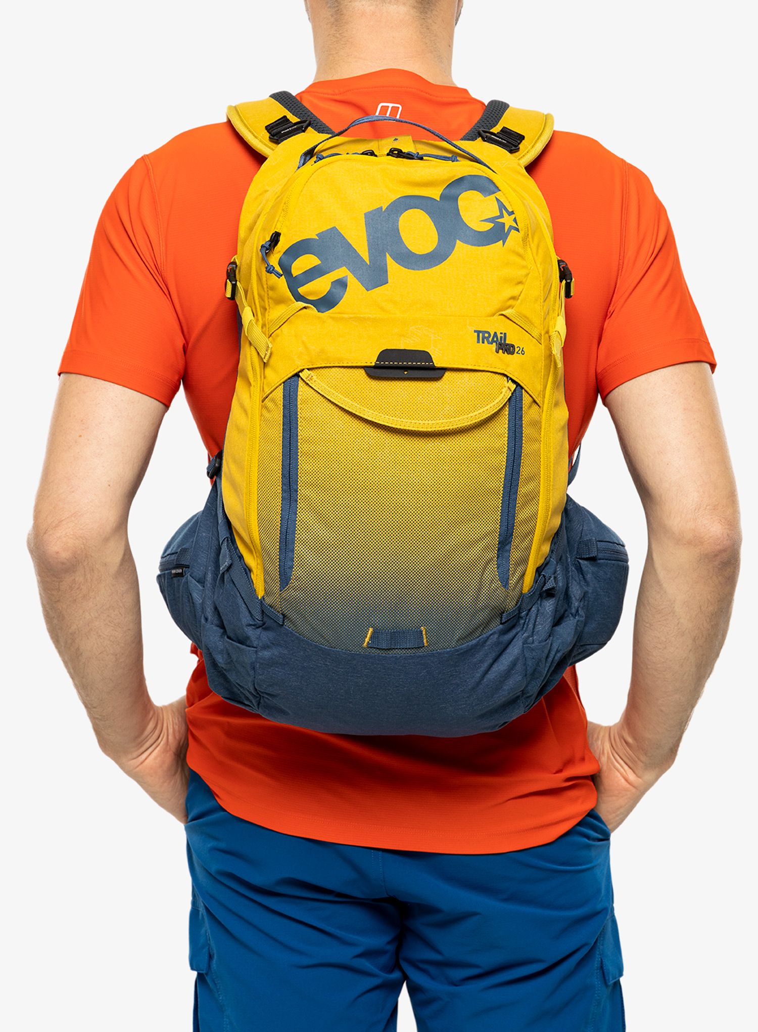 Велорюкзак Evoc Trail Pro 26 - curry/denim