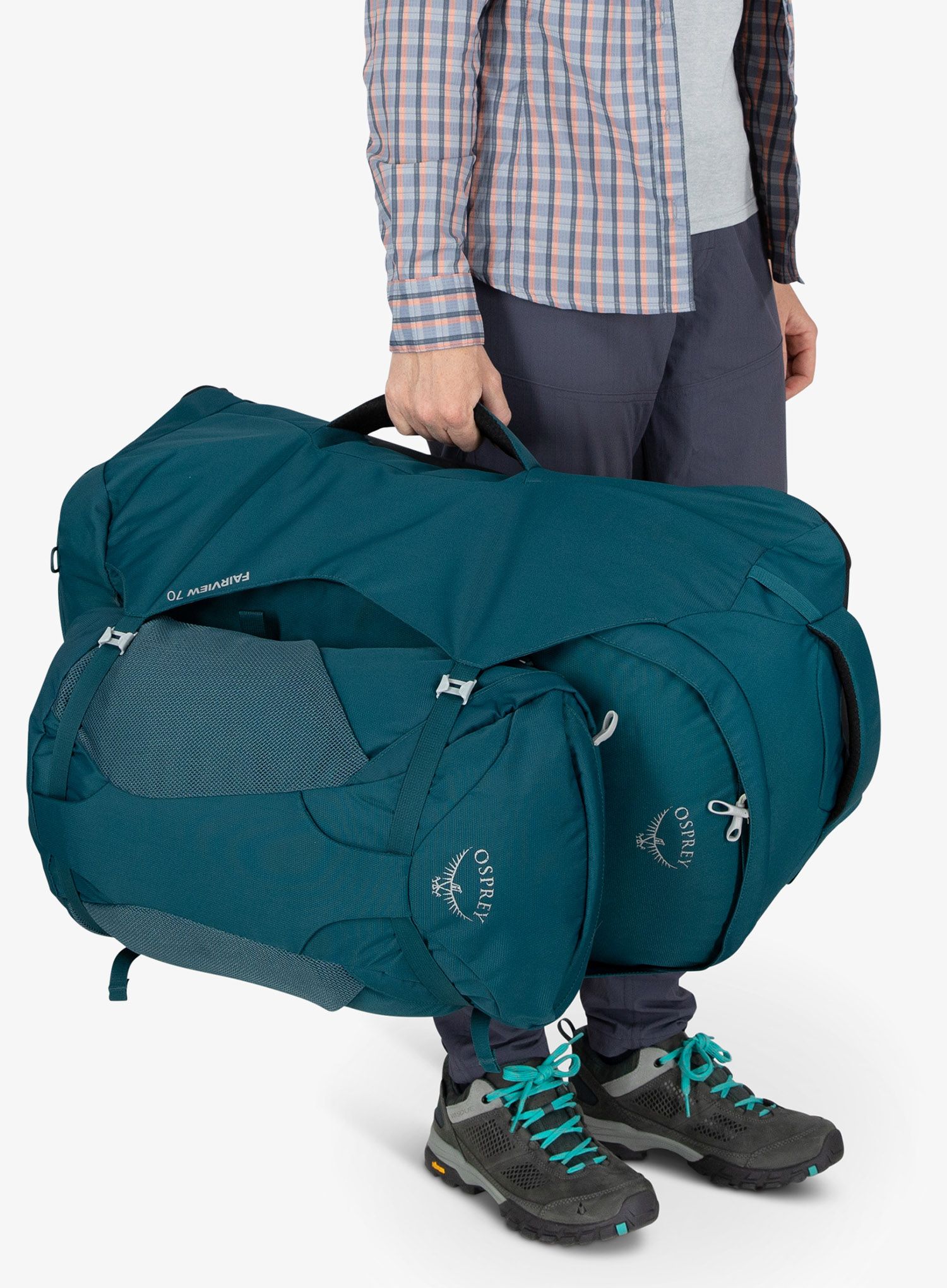 Рюкзак для подорожей жіночий Osprey Fairview 70 - night jungle blue