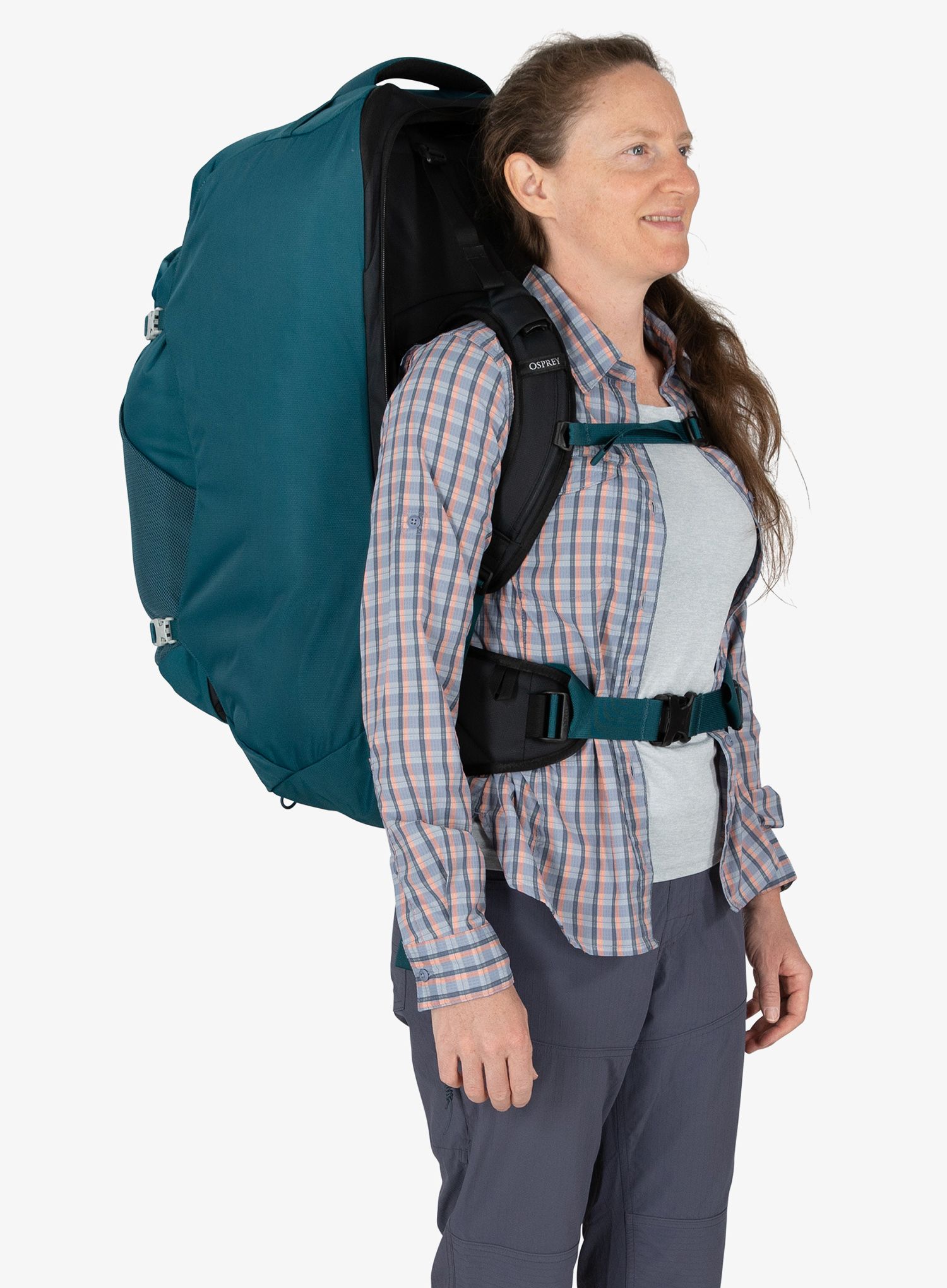 Рюкзак для подорожей жіночий Osprey Fairview 70 - night jungle blue