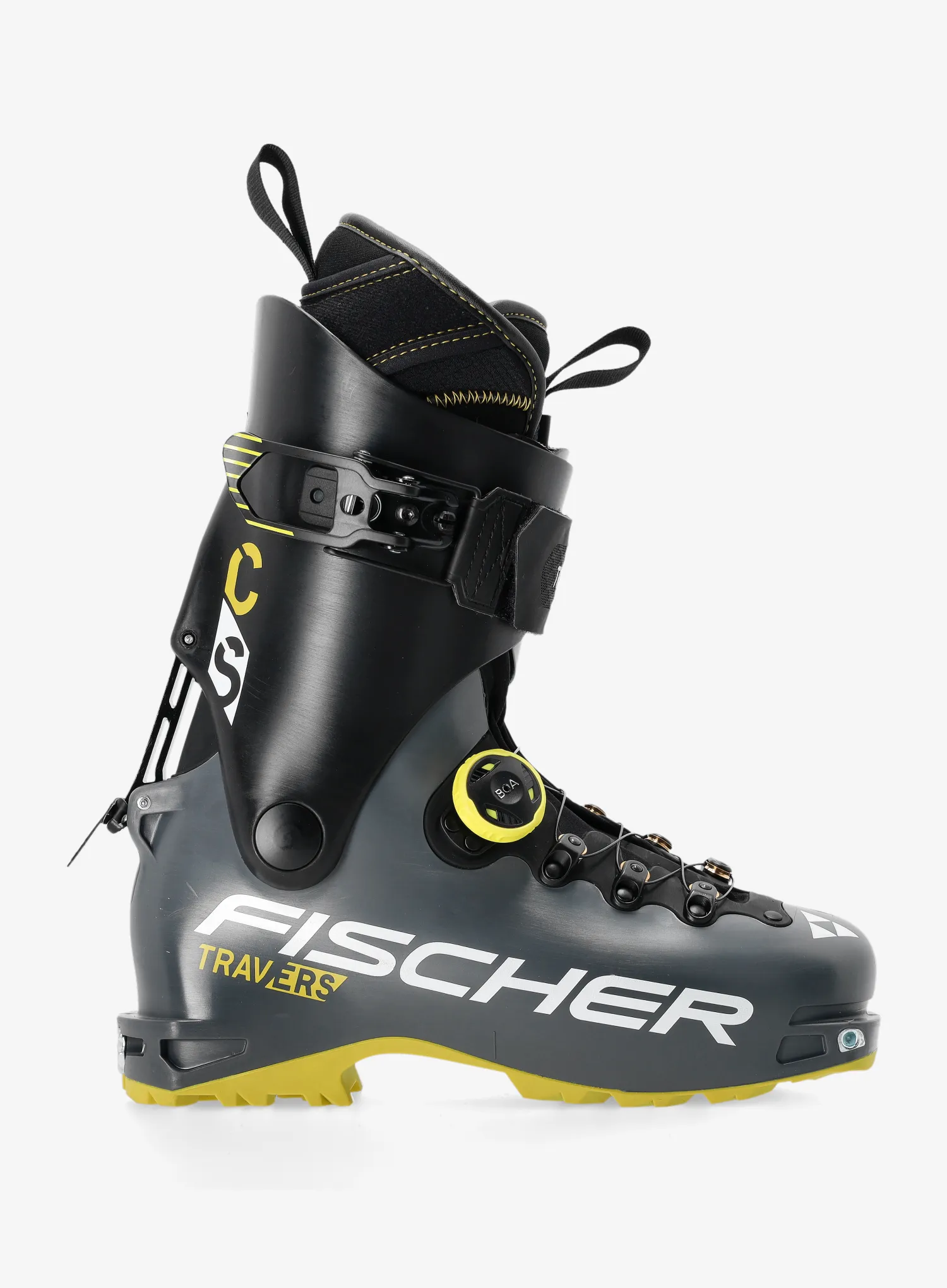 Черевики скітурингові Fischer Travers CS - yellow/grey/black