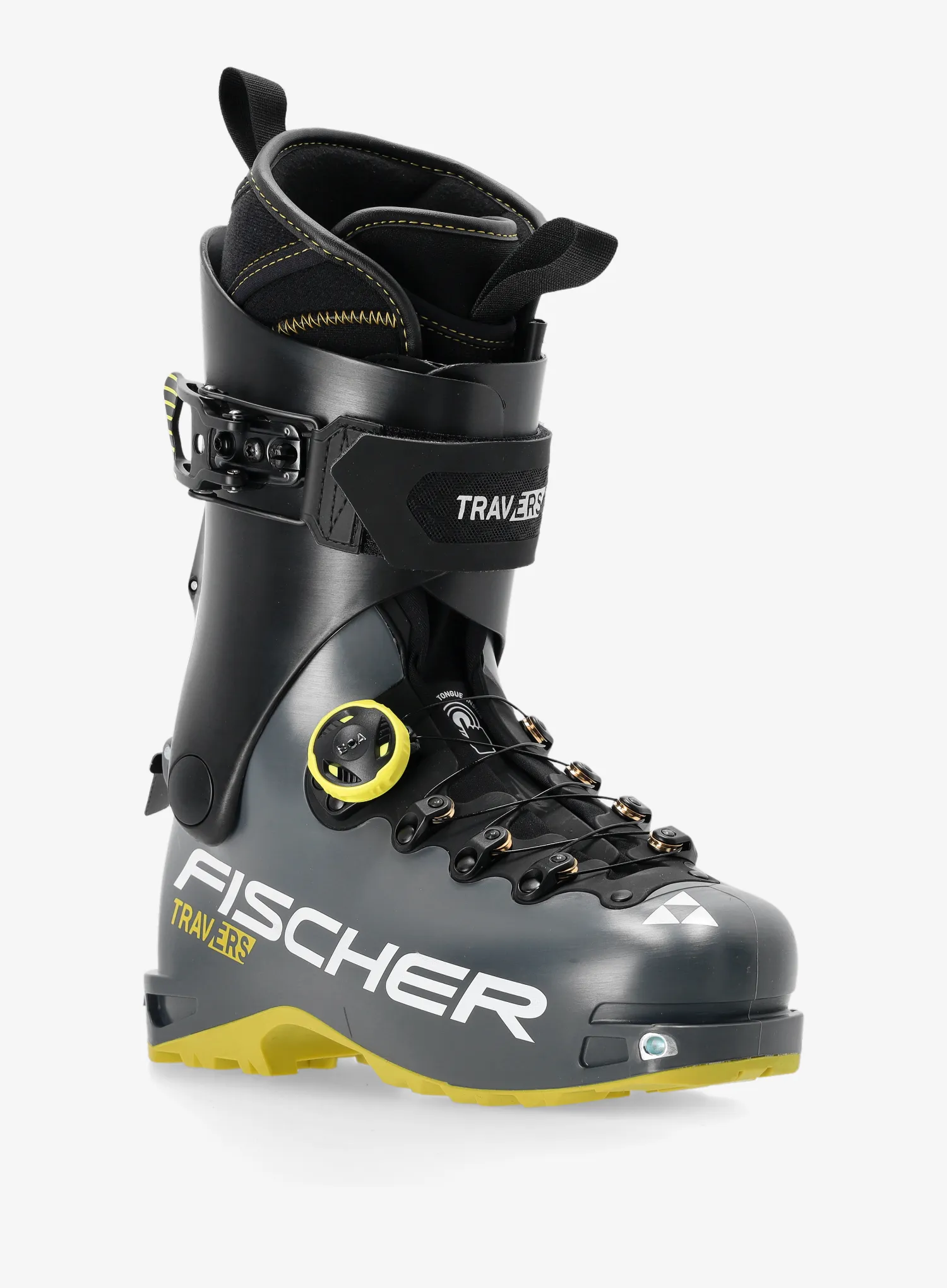 Черевики скітурингові Fischer Travers CS - yellow/grey/black