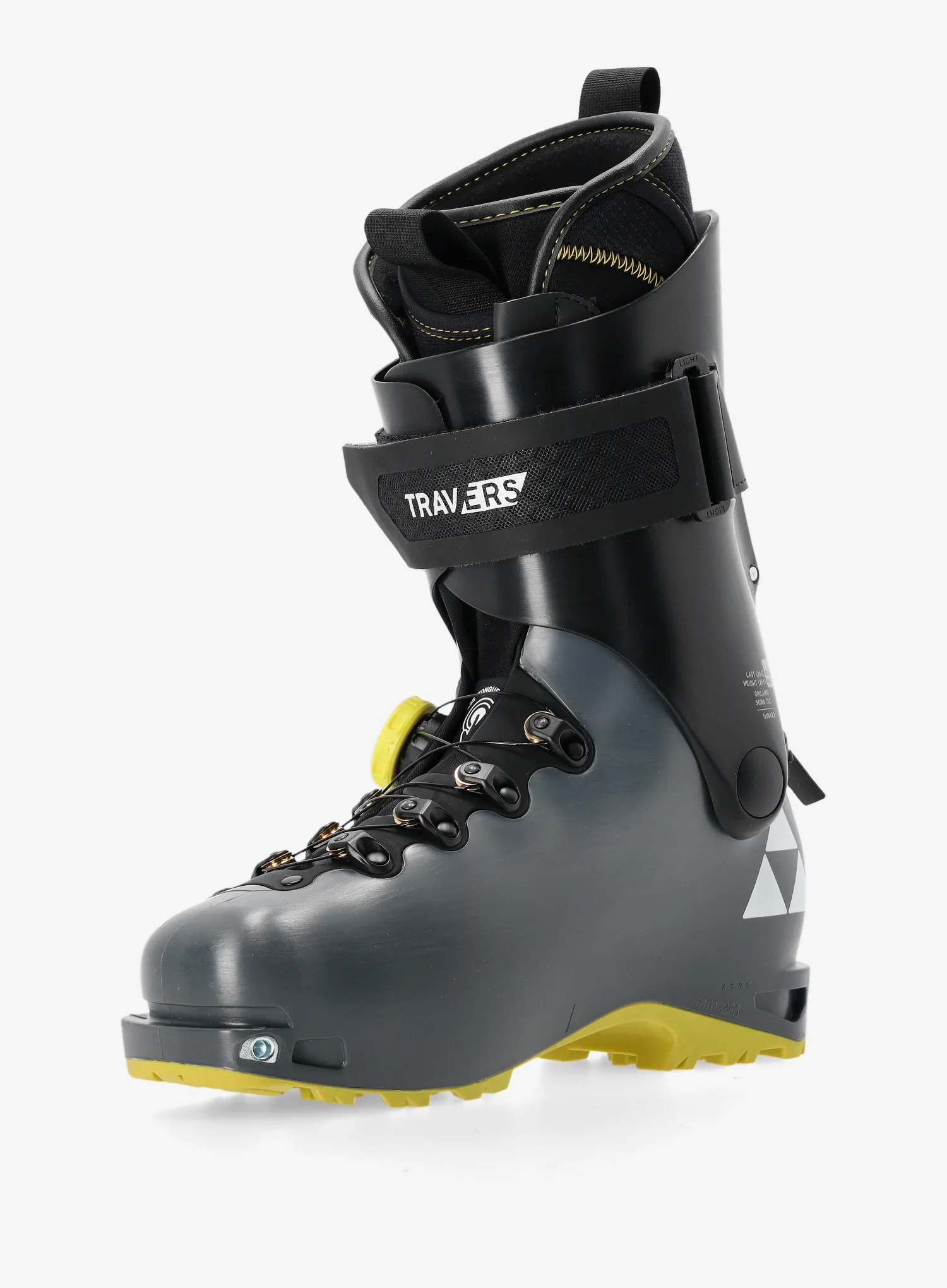 Черевики скітурингові Fischer Travers CS - yellow/grey/black