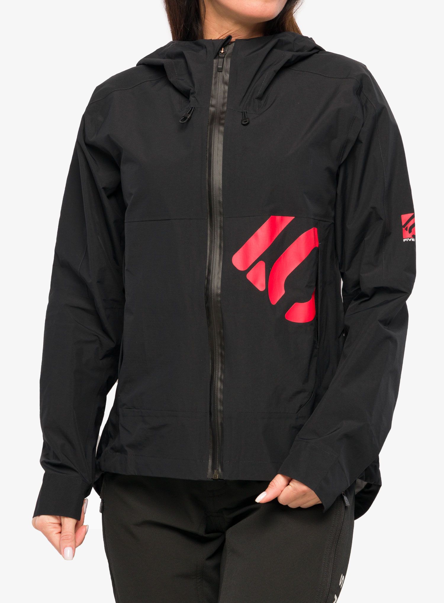 Жіноча велофутболка Five Ten Bike All-Mountain Rain Jacket - black