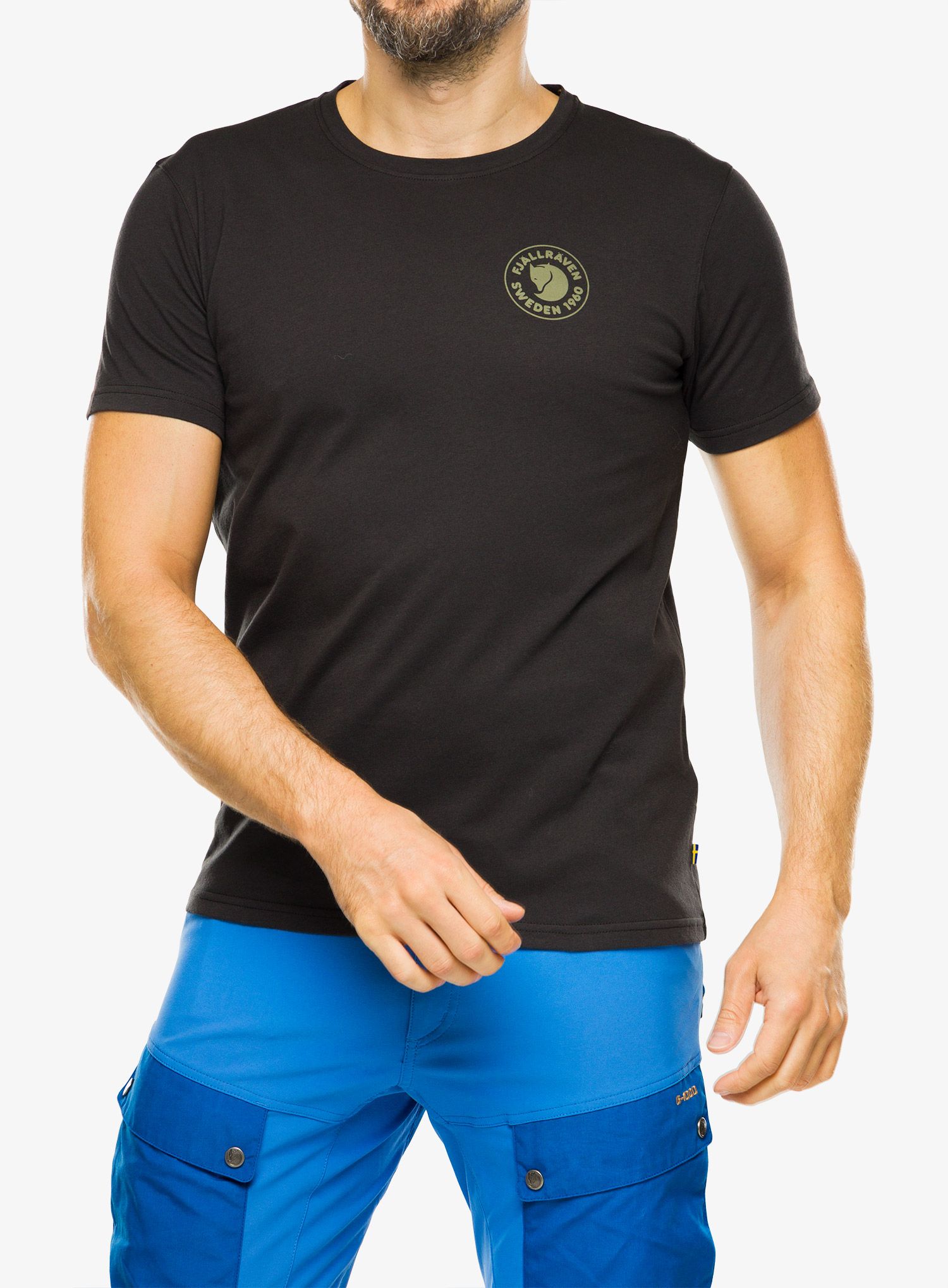 Футболка бавовняна Fjallraven 1960 Logo T-Shirt - black