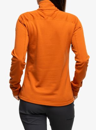 Кофта флісова жіноча Fjallraven Abisko Lite Fleece Half Zip - terracotta brown