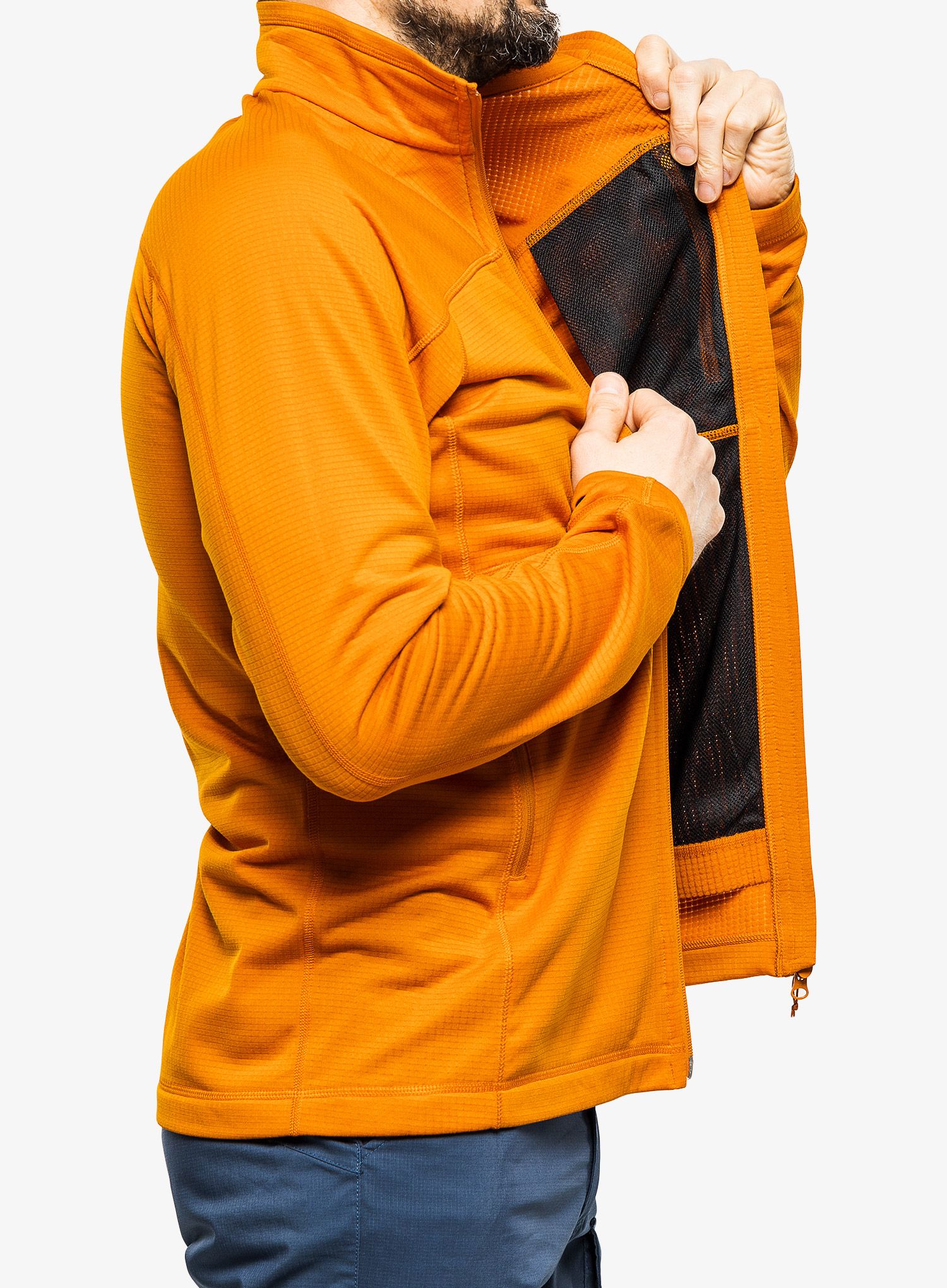 Кофта на замку Fjallraven Abisko Lite Fleece Jacket - sunset orange