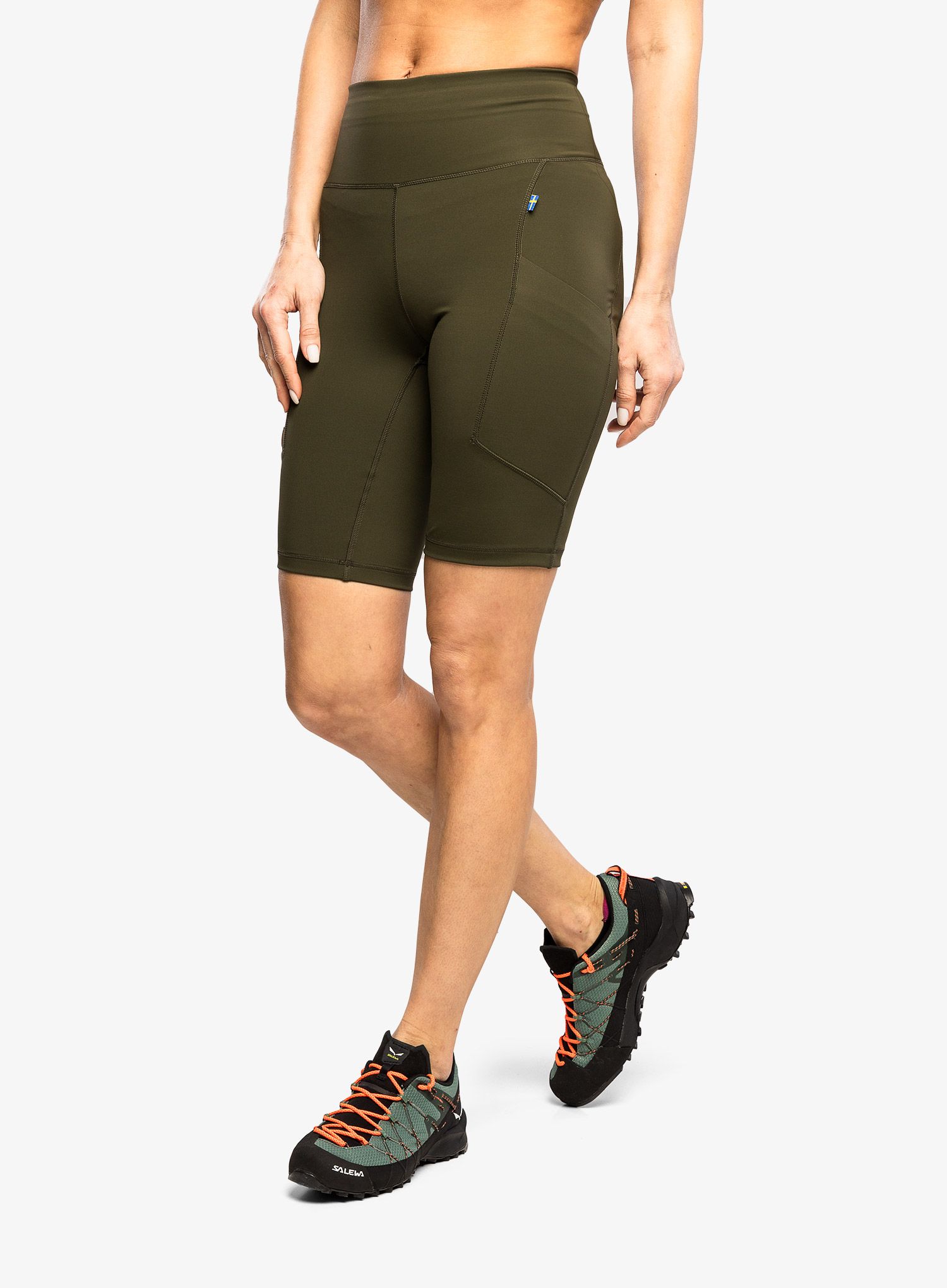 Шорти туристичні жіночі Fjallraven Abisko Short Tights - deep forest