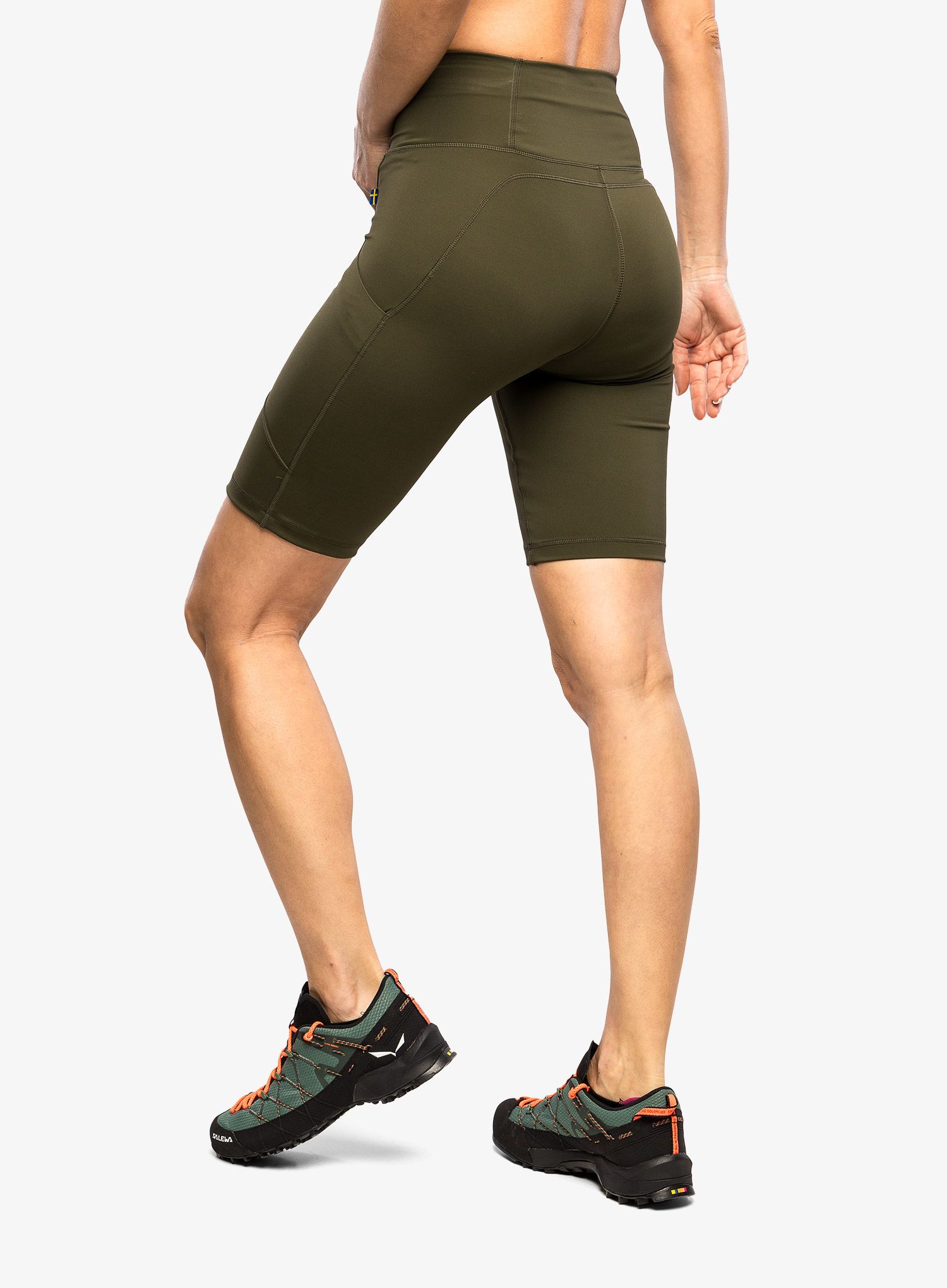 Шорти туристичні жіночі Fjallraven Abisko Short Tights - deep forest