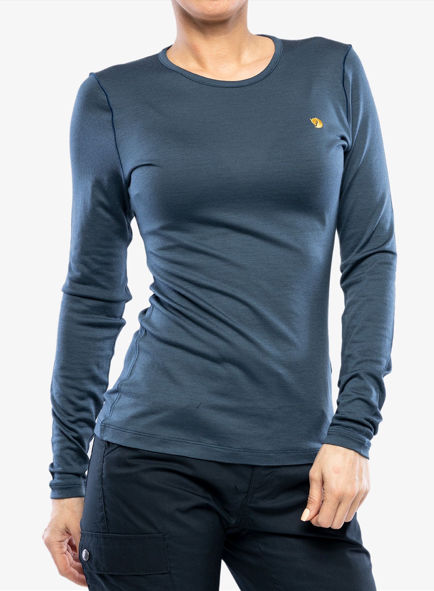 Термокофта жіноча Fjallraven Bergtagen Thinwool LS - mountain blue
