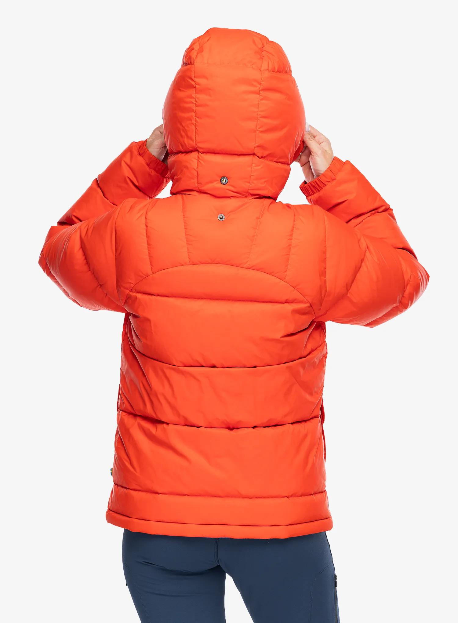 Пуховик жіноча Fjallraven Expedition Down Lite Jacket - flame orange/un blue