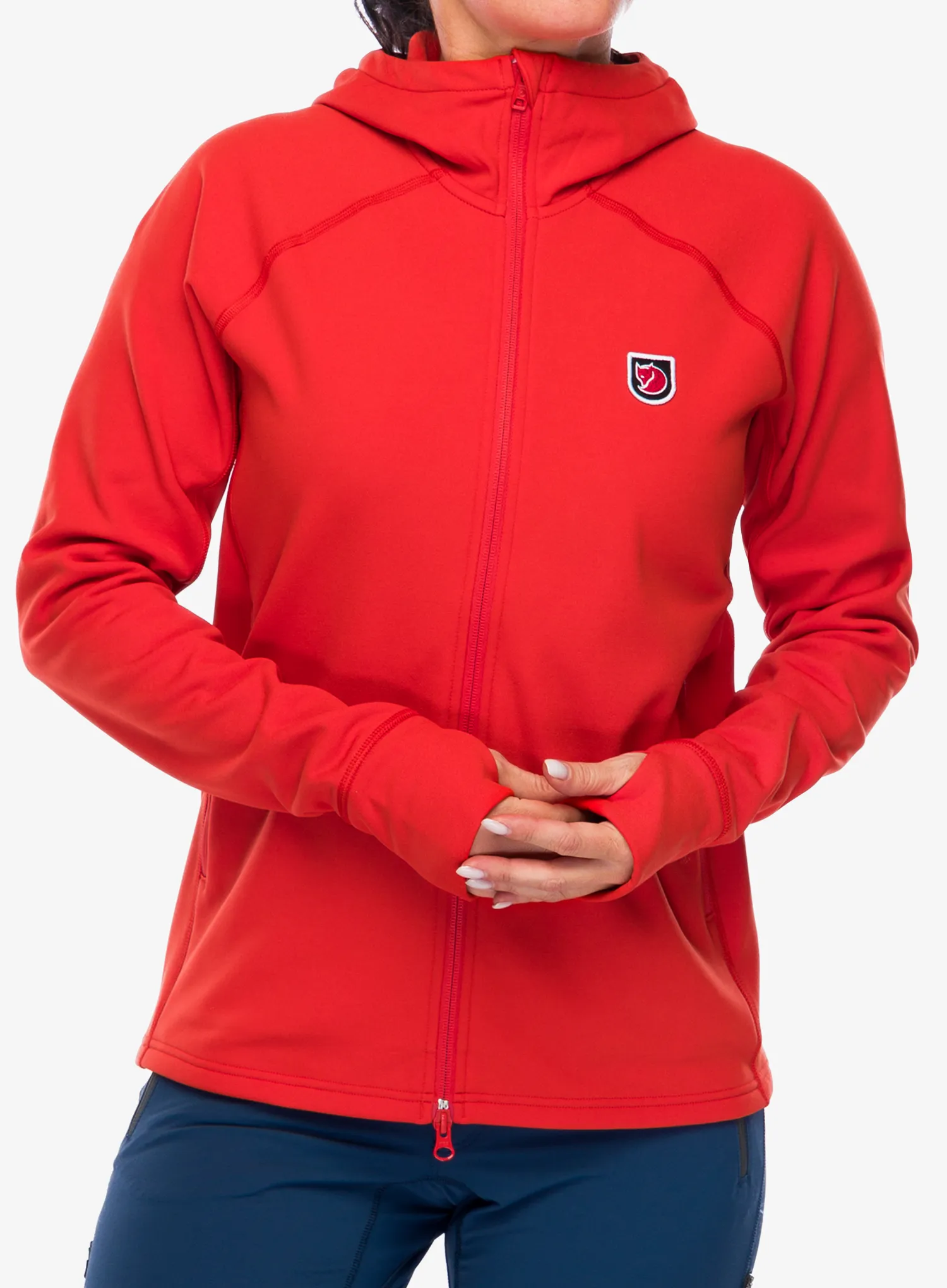 Кофта флісова жіноча Fjallraven Expedition Fleece Hoodie - flame orange