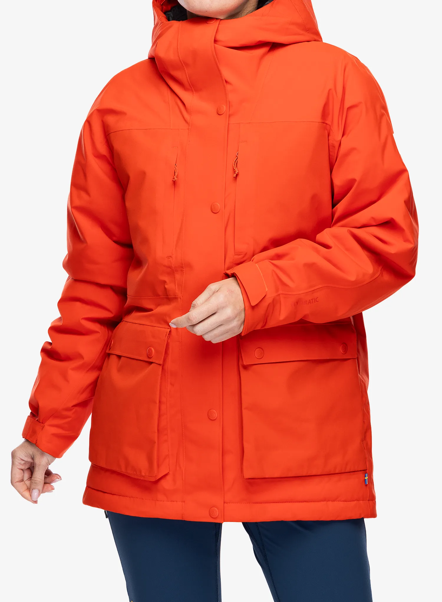 Куртка зимова жіноча Fjallraven HC Hydratic Padded Jacket - flame orange