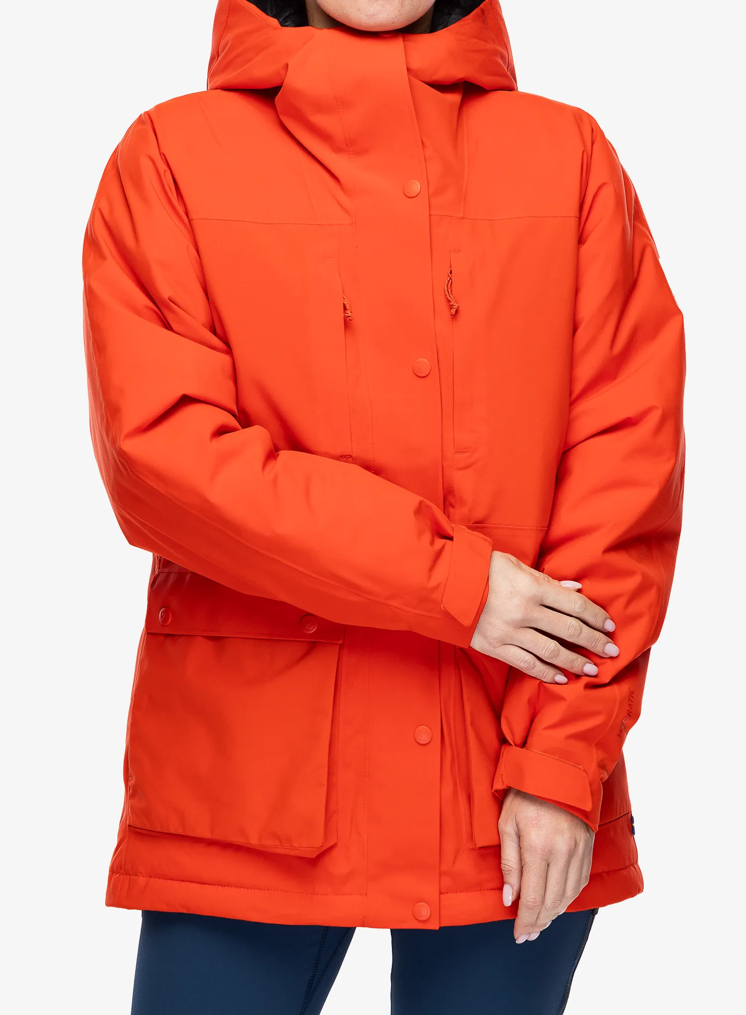 Куртка зимова жіноча Fjallraven HC Hydratic Padded Jacket - flame orange