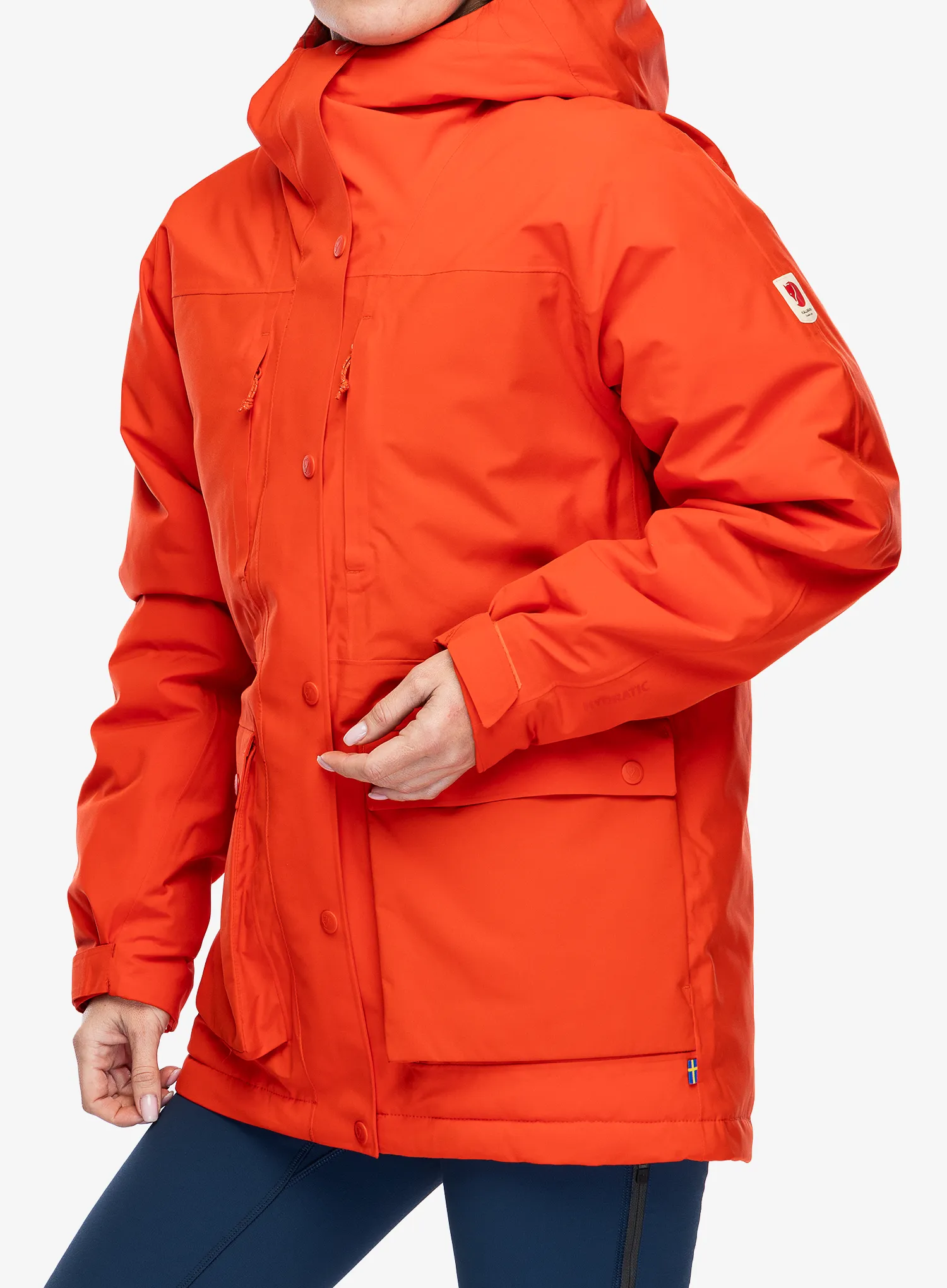 Куртка зимова жіноча Fjallraven HC Hydratic Padded Jacket - flame orange