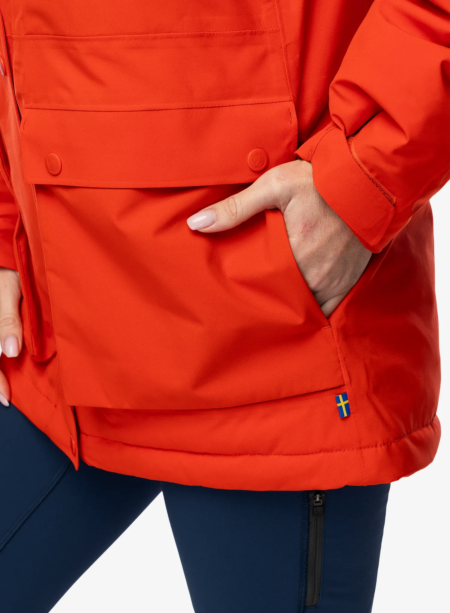 Куртка зимова жіноча Fjallraven HC Hydratic Padded Jacket - flame orange
