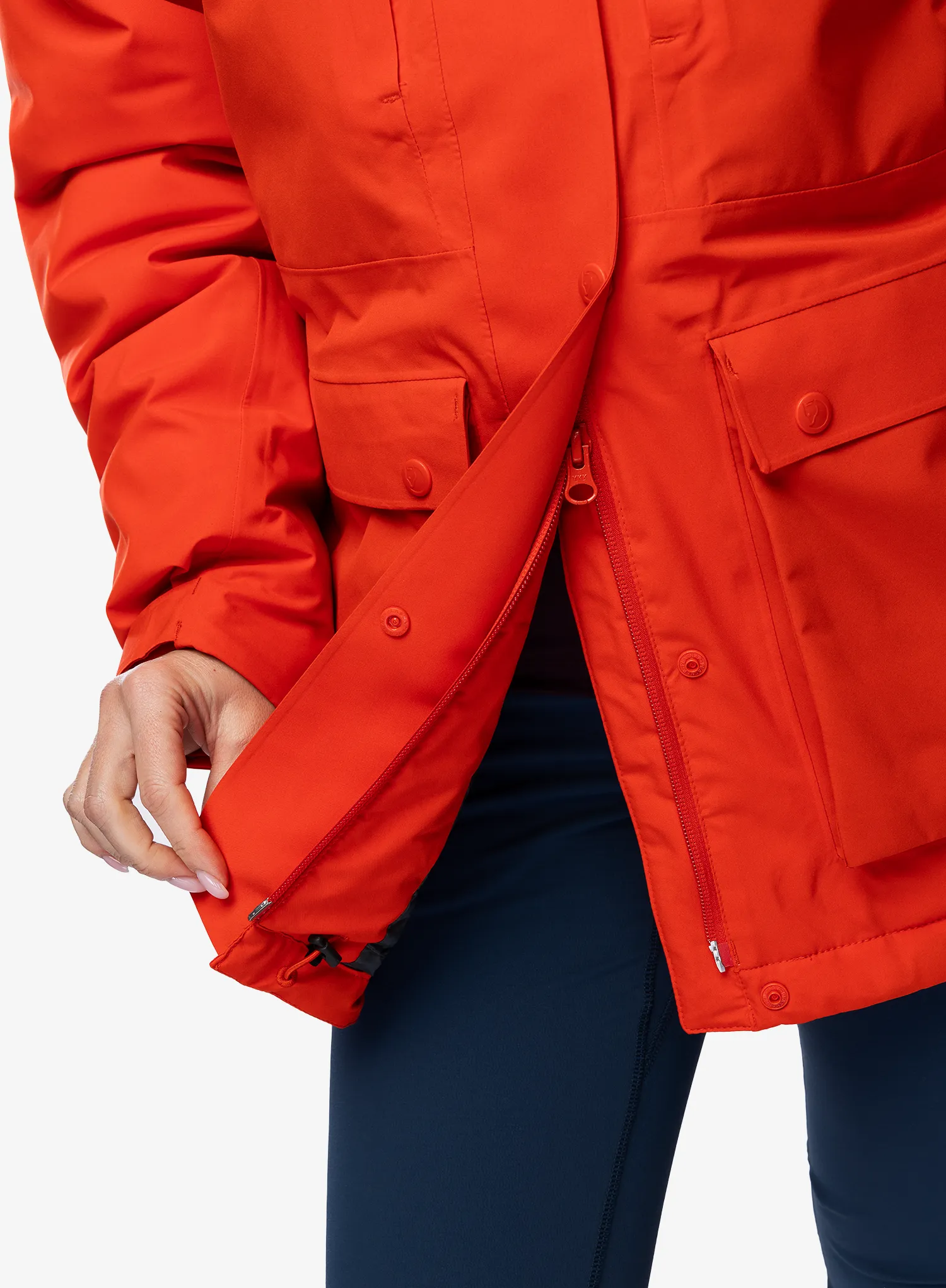 Куртка зимова жіноча Fjallraven HC Hydratic Padded Jacket - flame orange