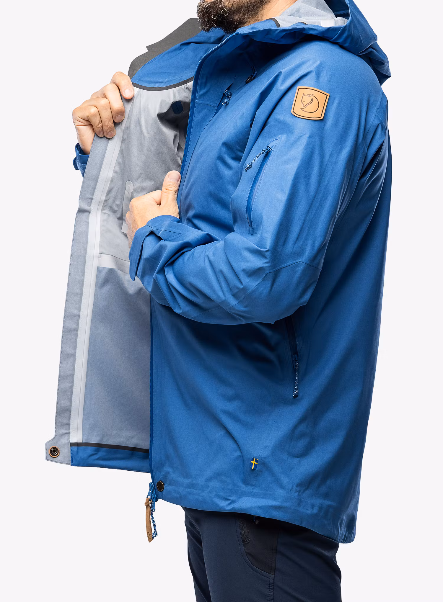 Куртка Fjallraven Keb Eco-Shell Jacket - alpine blue | 8a.ua