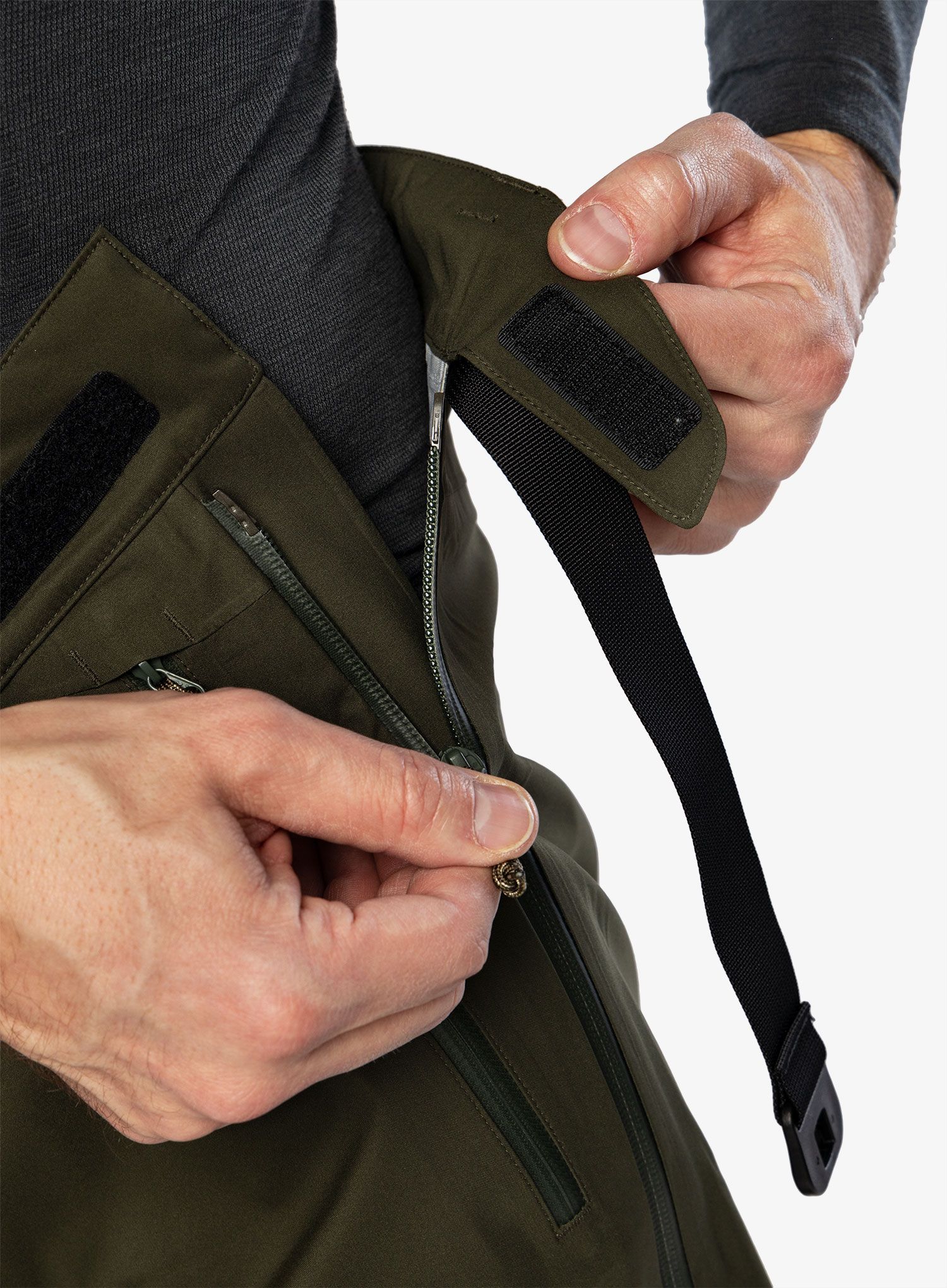 Штани Fjallraven Keb Eco-Shell Trousers - deep forest