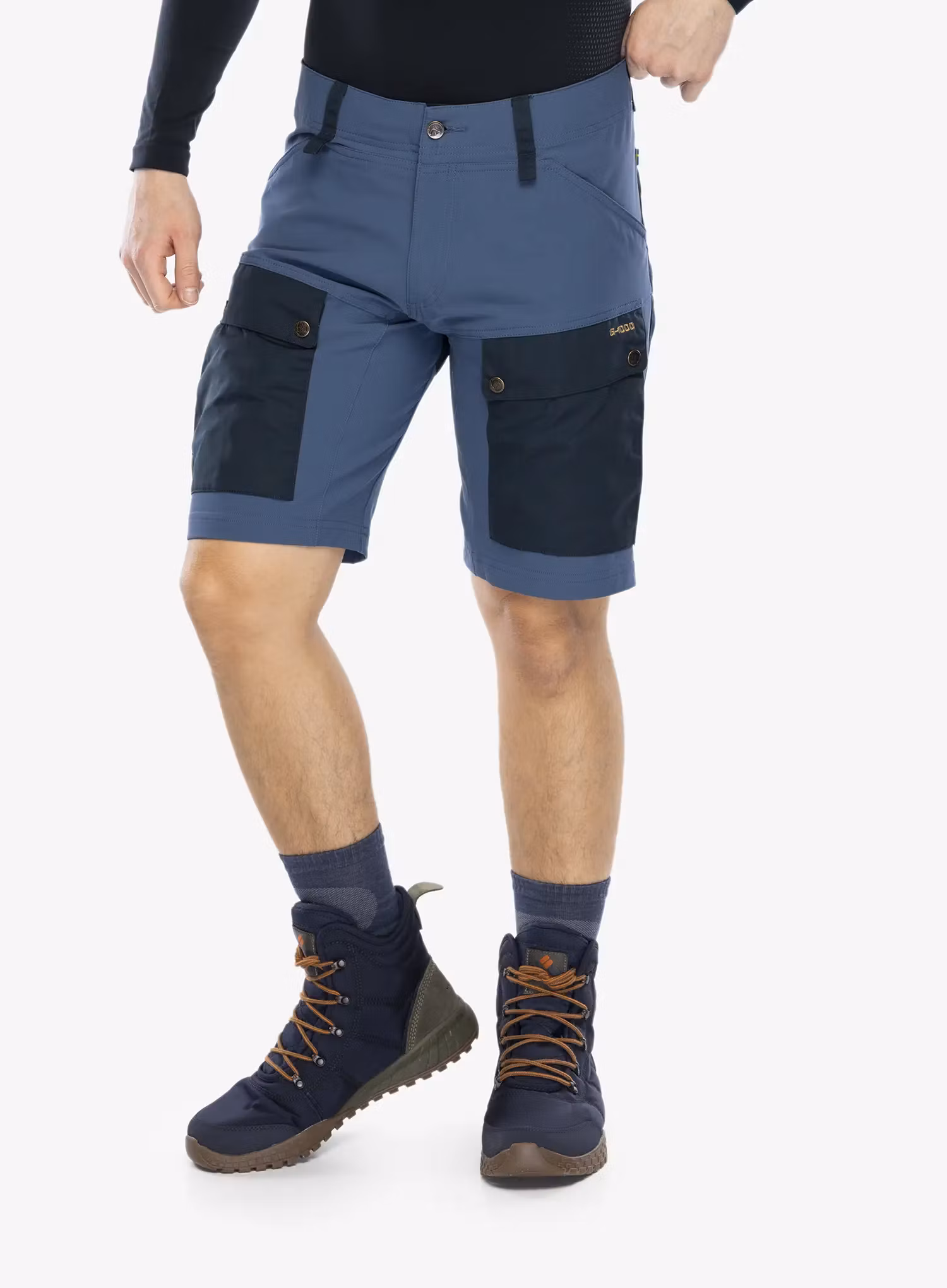 Шорти Fjallraven Keb Shorts - dark navy/uncle blue