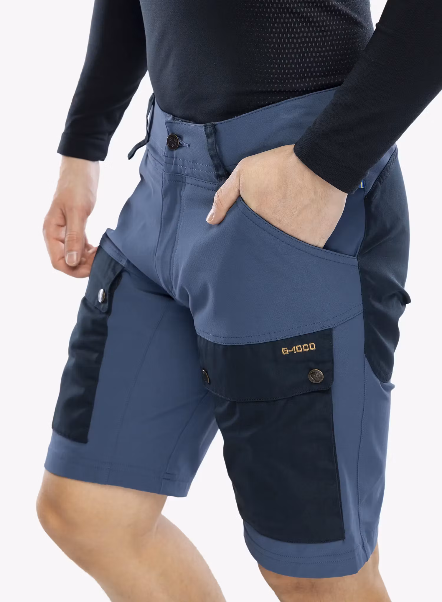 Шорти Fjallraven Keb Shorts - dark navy/uncle blue