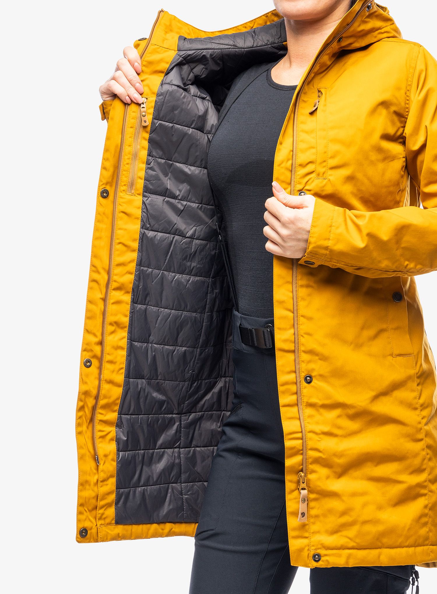 Плащ жіночий Fjallraven Kiruna Padded Parka - acorn