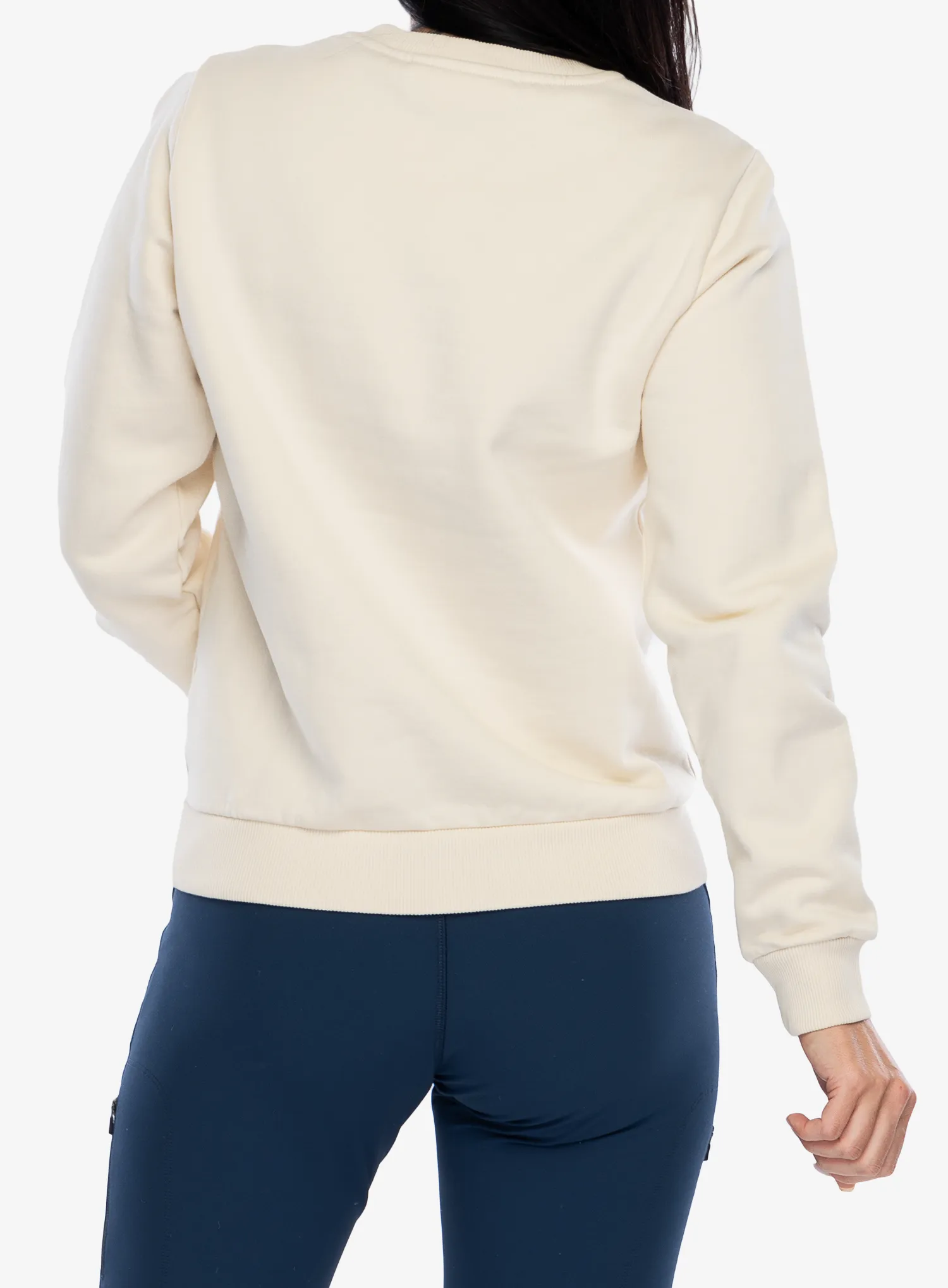 Кофта жіноча Fjallraven Logo Sweater - chalk white/flame orange