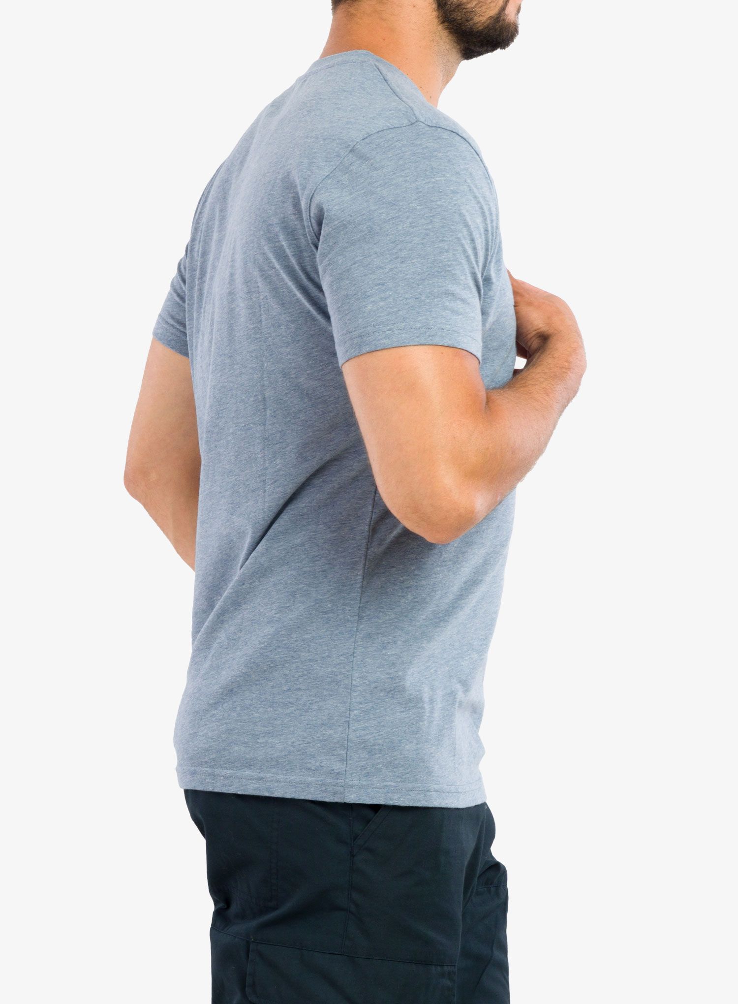 Футболка Fjallraven Logo T-shirt - uncle blue/melange