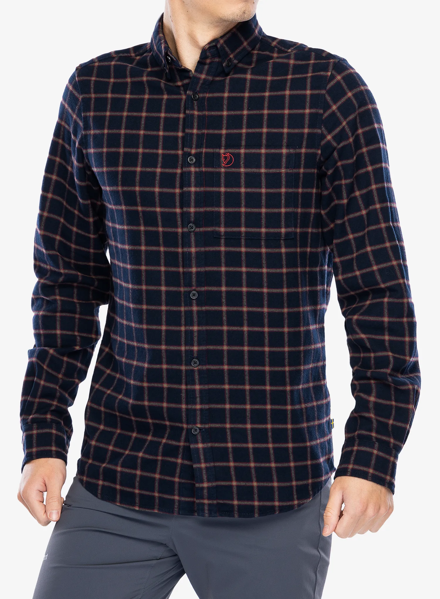 Сорочка Fjallraven Ovik Flannel Shirt - dark navy